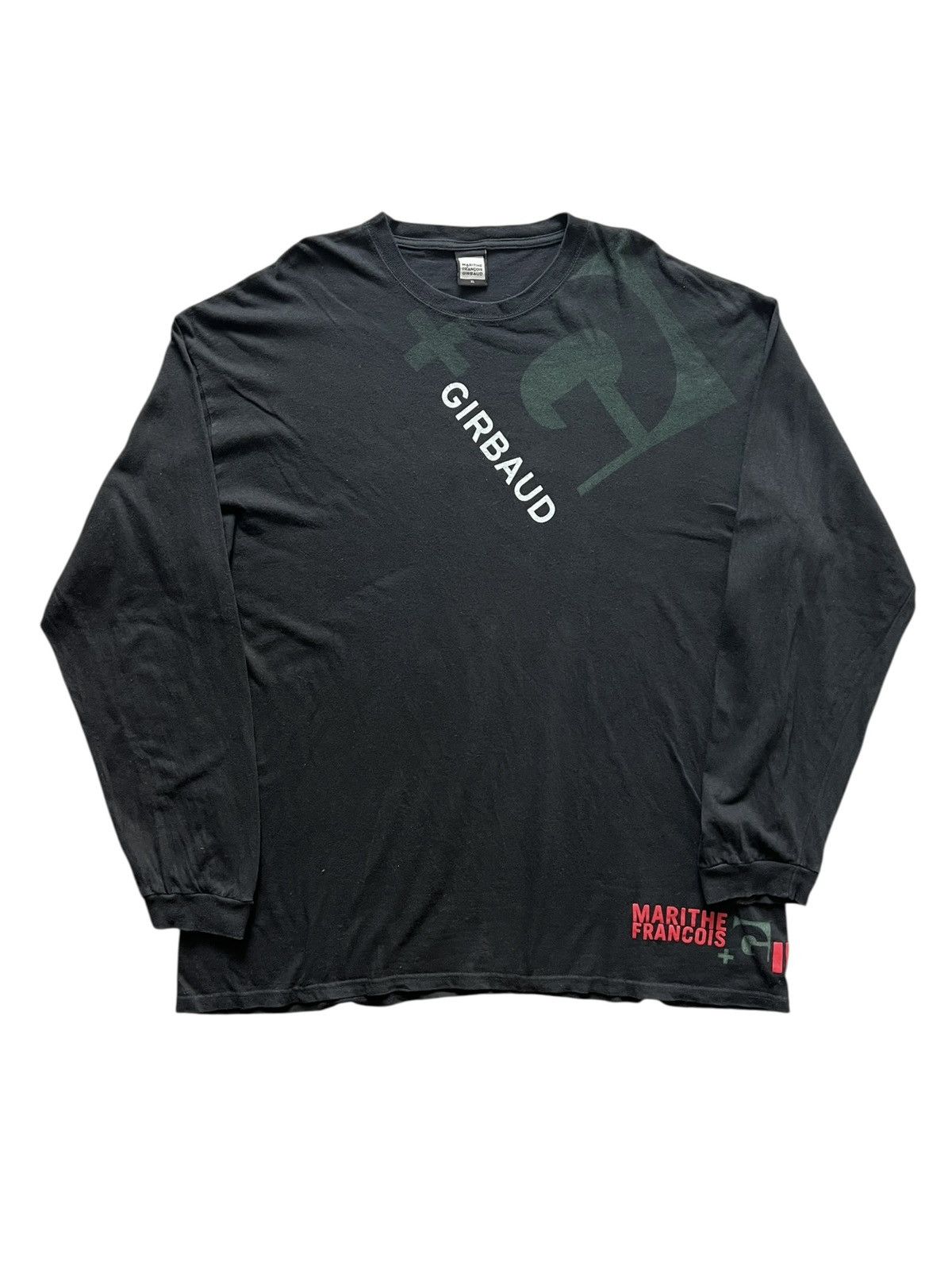 Marithe + Francois Girbaud 2000s Marithe Francois Girbaud Motion Logo Longsleeve Shirt Size US XL / EU 56 / 4 - 1 Thumbnail