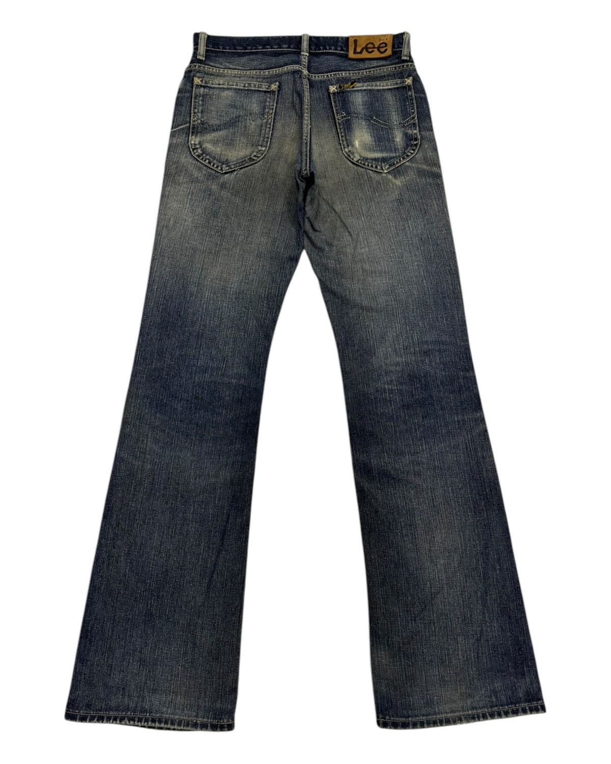If Six Was Nine × Le Grande Bleu (L.G.B.) × Lee FLARE JEANS LEE RIDERS BOOTCUT DISTRESSED DENIM JEAN RUSTY Size US 29 - 2 Thumbnail