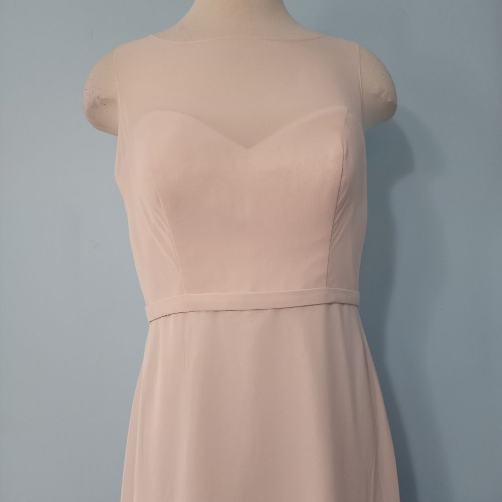 Other Symphony Of Venus Sheer Chiffon Covers Sweatheart Bodice Gown Blush Sze 12 Blush Size XL / US 12-14 / IT 48-50 - 7 Thumbnail