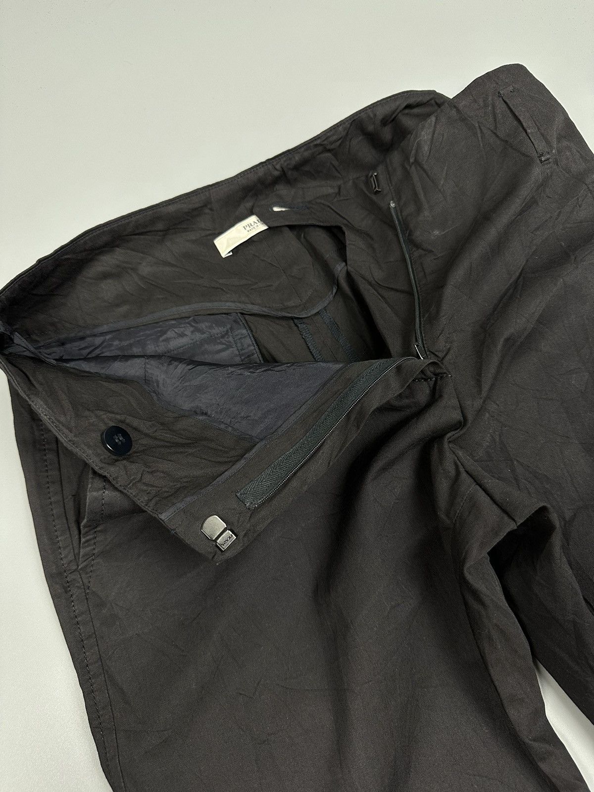 Prada Prada Black Flared Khakis Pant Size 27" / US 4 / IT 40 - 3 Thumbnail