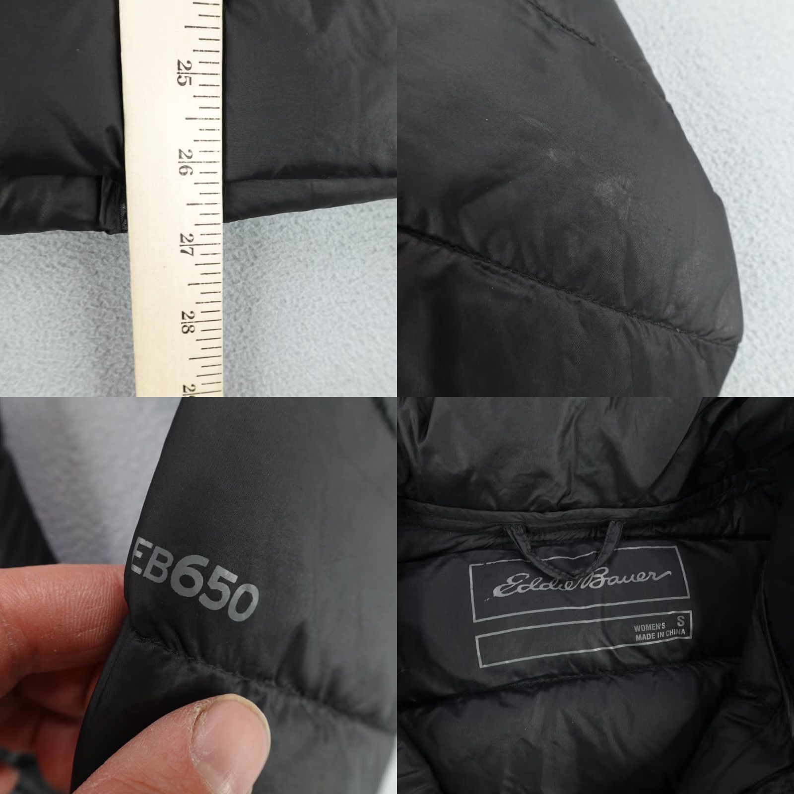 Eddie Bauer VINTAGE Eddie Bauer Women's Puffer Jacket Small Black Insulated Quilted Hooded Mid-Length Coat Outdoor Size S / US 4 / IT 40 - 8 Thumbnail