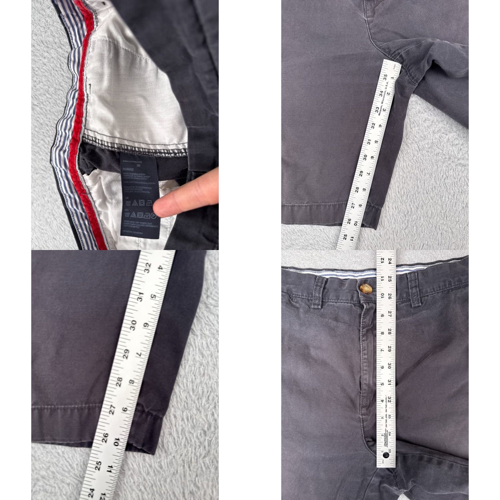 Tommy Hilfiger Tommy Hilfiger Chino Shorts Men 36 Blue Cotton Twill Casual Outdoor 10 in Inseam Size US 36 / EU 52 - 8 Thumbnail