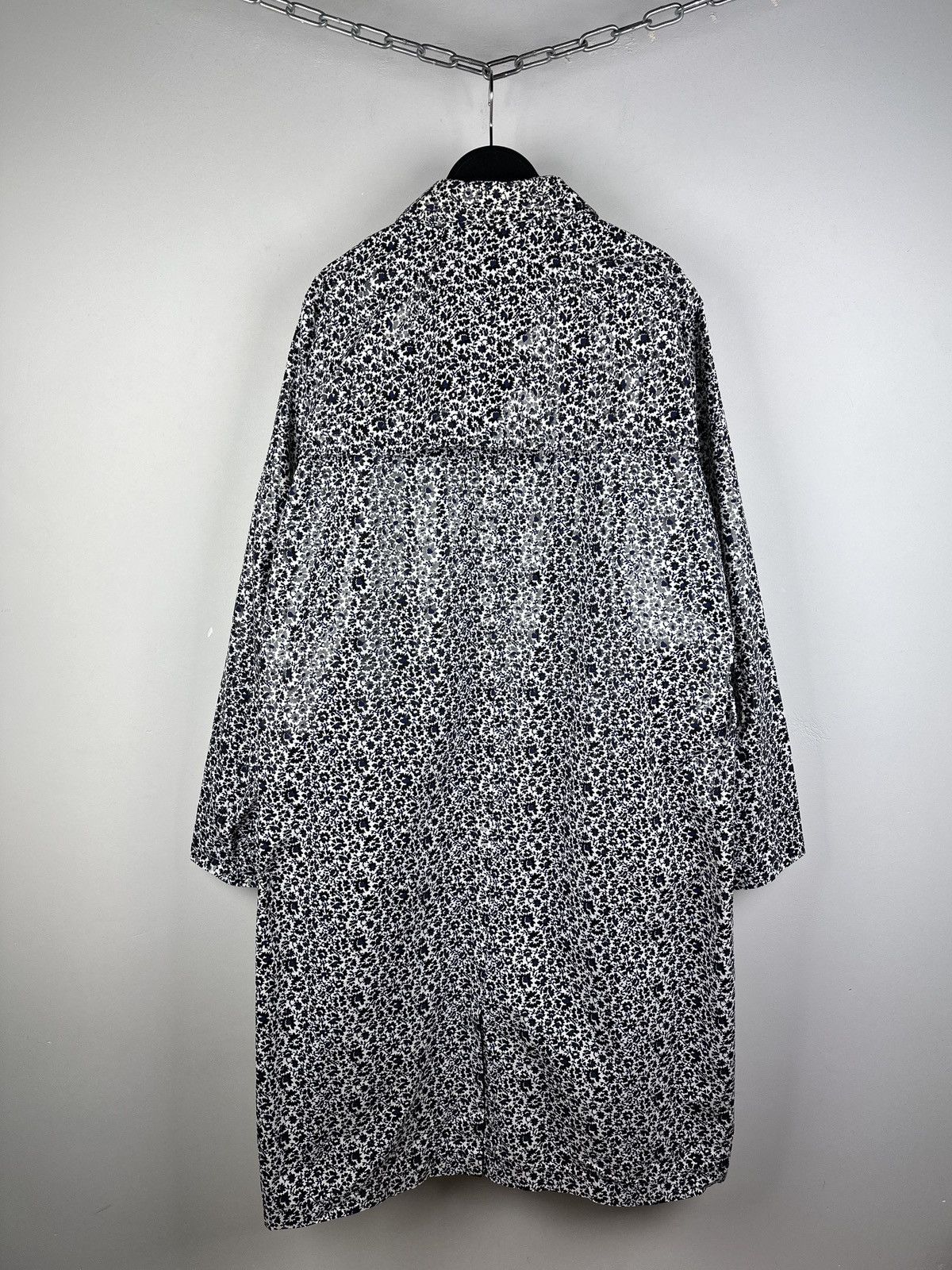 Jil Sander × Vintage Jil Sander Floral Print Trench Coat Jacket Size L / US 10 / IT 46 - 19 Thumbnail