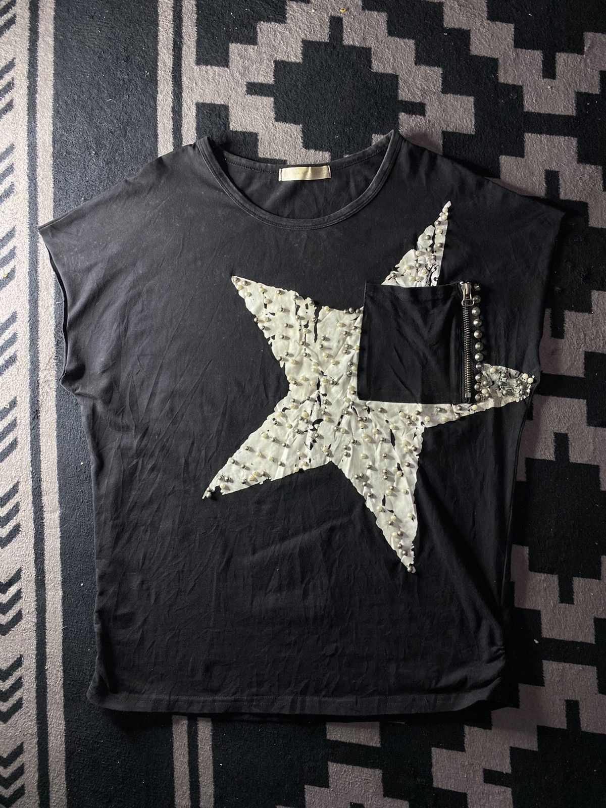 Seditionaries Vintage japanese studed star pocket sleeveless tshirt Size US M / EU 48-50 / 2 - 1 Thumbnail