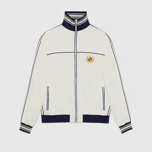 Gucci o1loc1c0326 752285 Technical Jersey Zip Jacket With Patch Size US XS / EU 42 / 0 - 1 Thumbnail