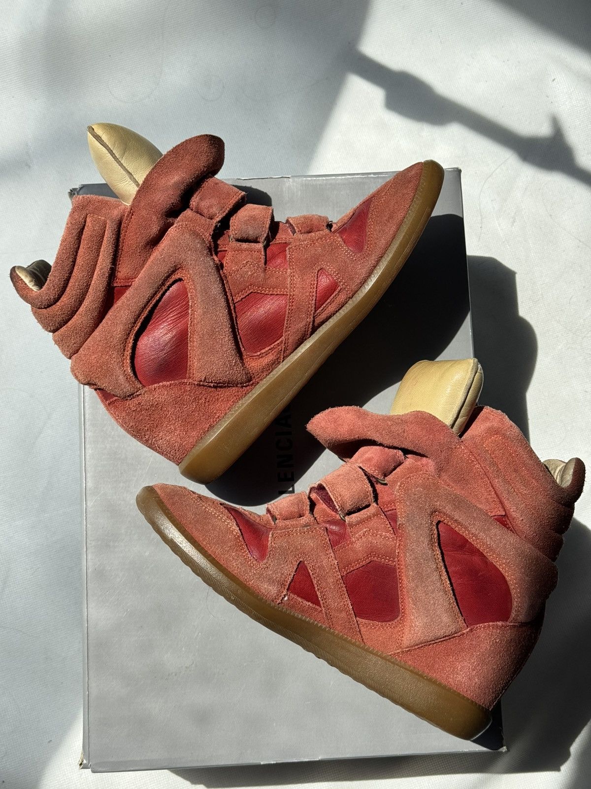 Isabel Marant Isabel Marant Bekett sneakers shoes Washed Suede Wedge Size US 11 / IT 41 - 10 Thumbnail