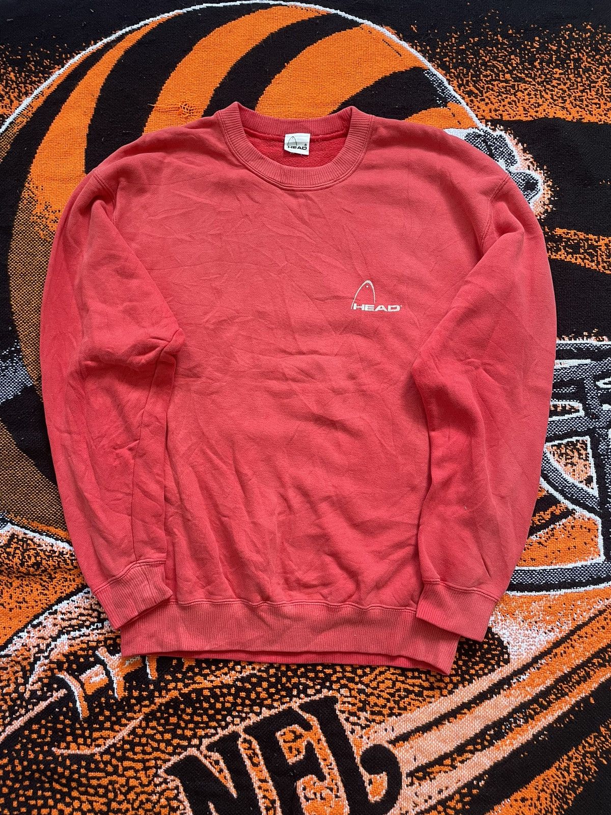 Vintage Vintage Y2K Head Minimal Electric Graphic Design Red Sweater Size US XL / EU 56 / 4 - 1 Thumbnail