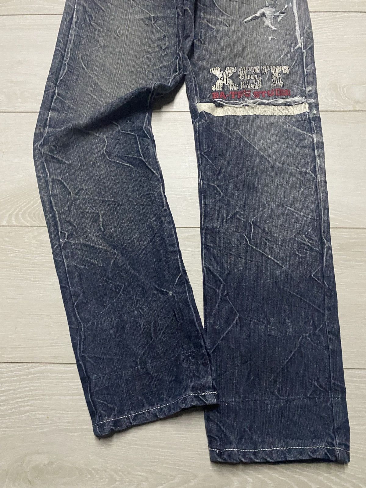 Universal Studios Vintage BA Tsu Studio Thunder Wash Print Distressed Slim Fit Size US 28 / EU 44 - 5 Thumbnail