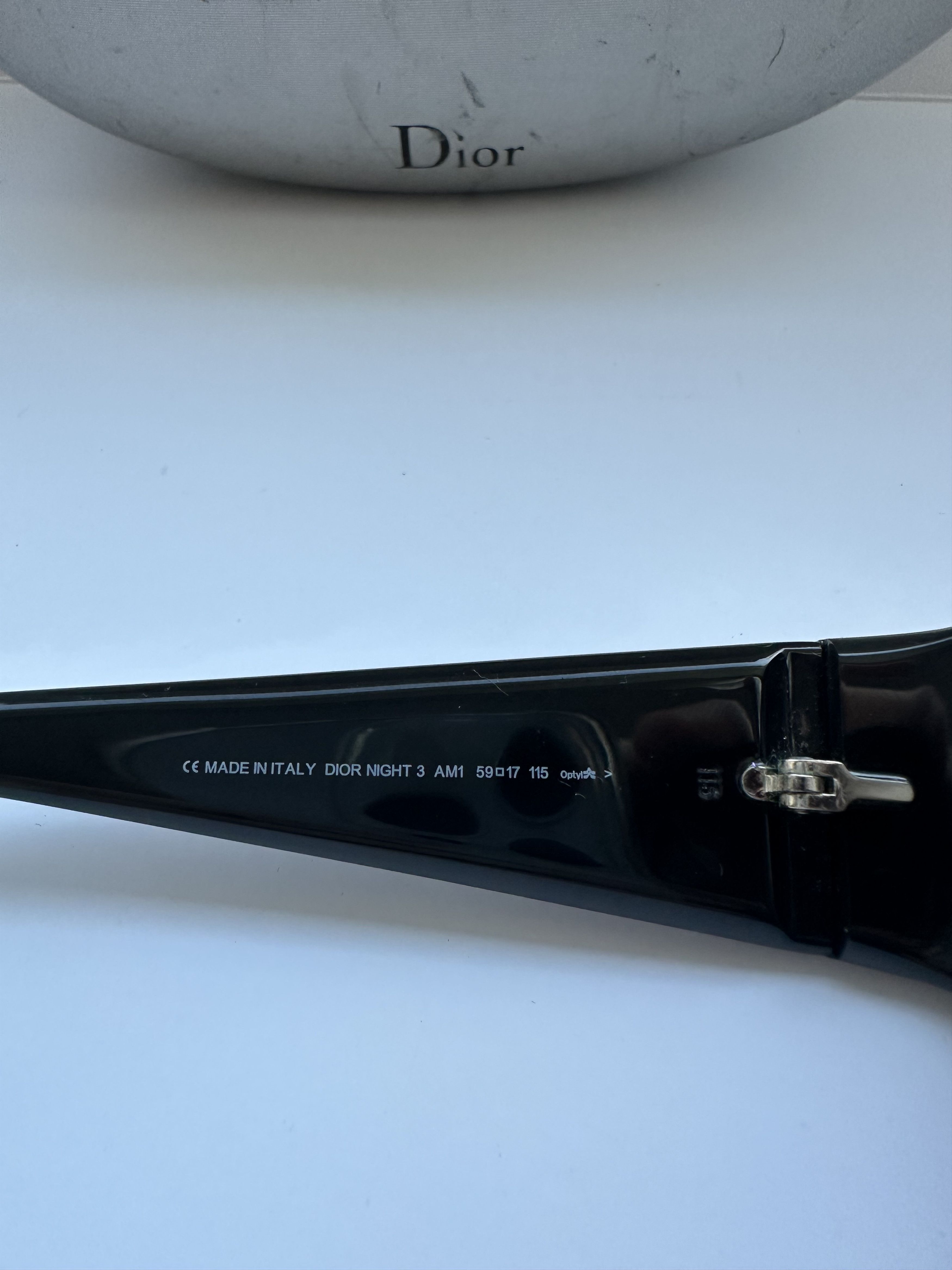 Dior Christian Dior Night 3 Vintage Sunglasses Black Size ONE SIZE - 8 Thumbnail
