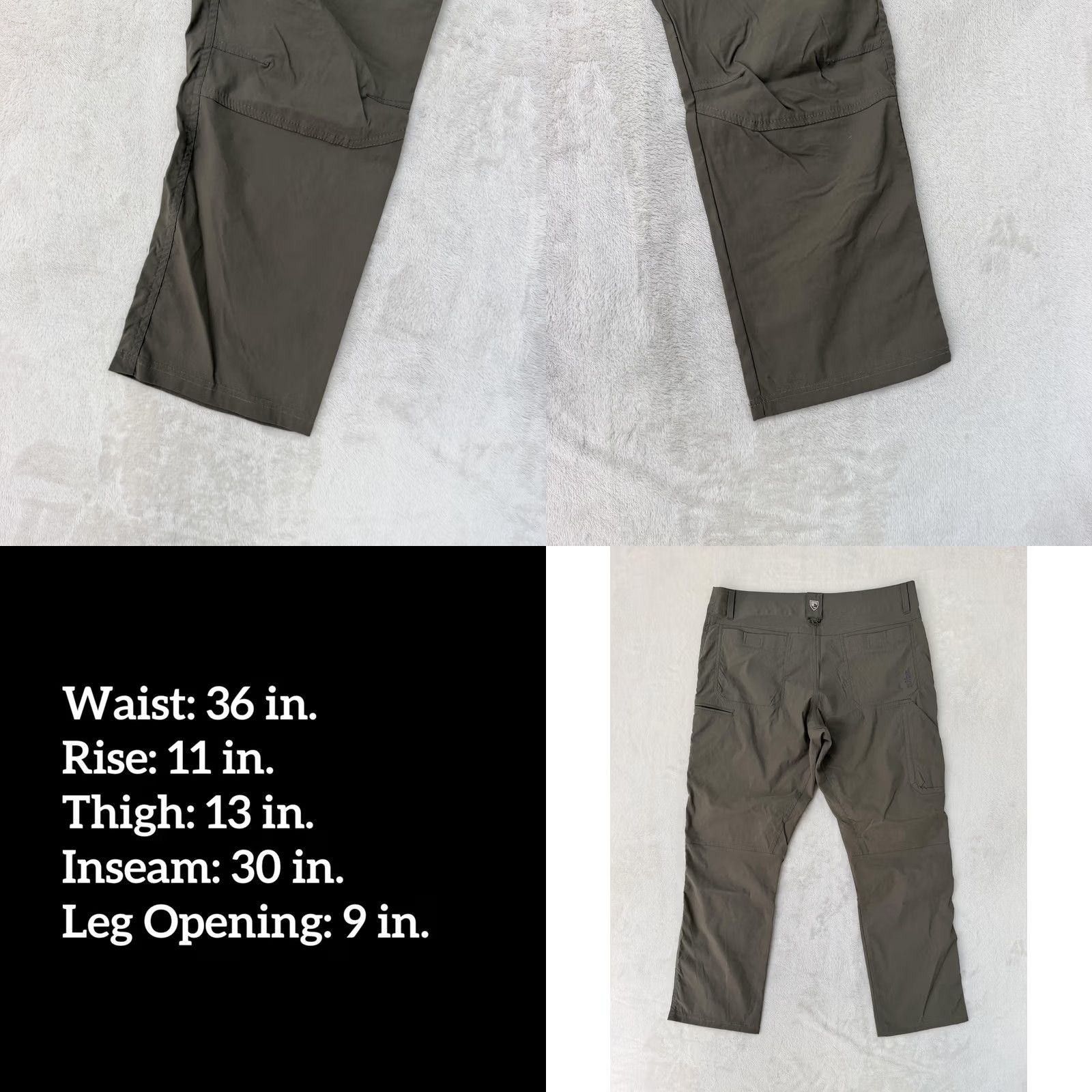 Vintage Kuhl Pants Jeans Mens 36x30 Gray Hiking Outdoor Nylon Straight Leg Pocket Travel Jeans Pants Mens Gray 36x30 Hiking Outdoors Nylon Straight Leg Pocket Size US 36 / EU 52 - 8 Thumbnail