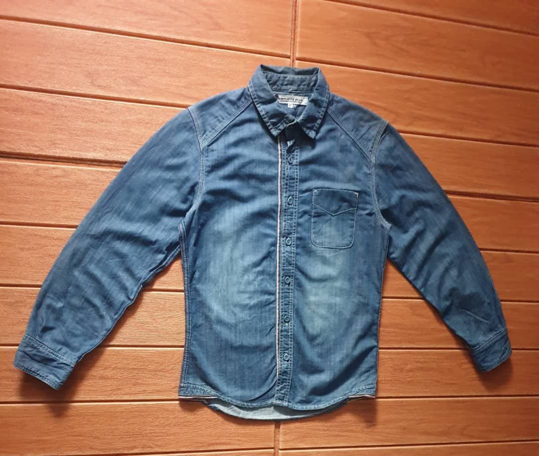Japanese Brand 💥Simplicite Plus selvedge style Japanese Chambray Shirt Size US S / EU 44-46 / 1 - 7 Thumbnail