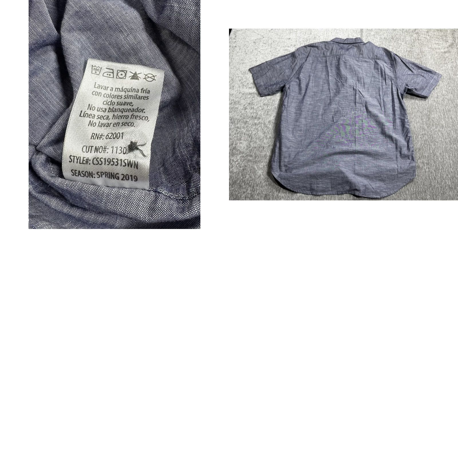 Vintage Coastaoro Shirt Mens XL Blue Chambray Short Sleeve Button Up Casual Lightweight Size US XL / EU 56 / 4 - 8 Thumbnail