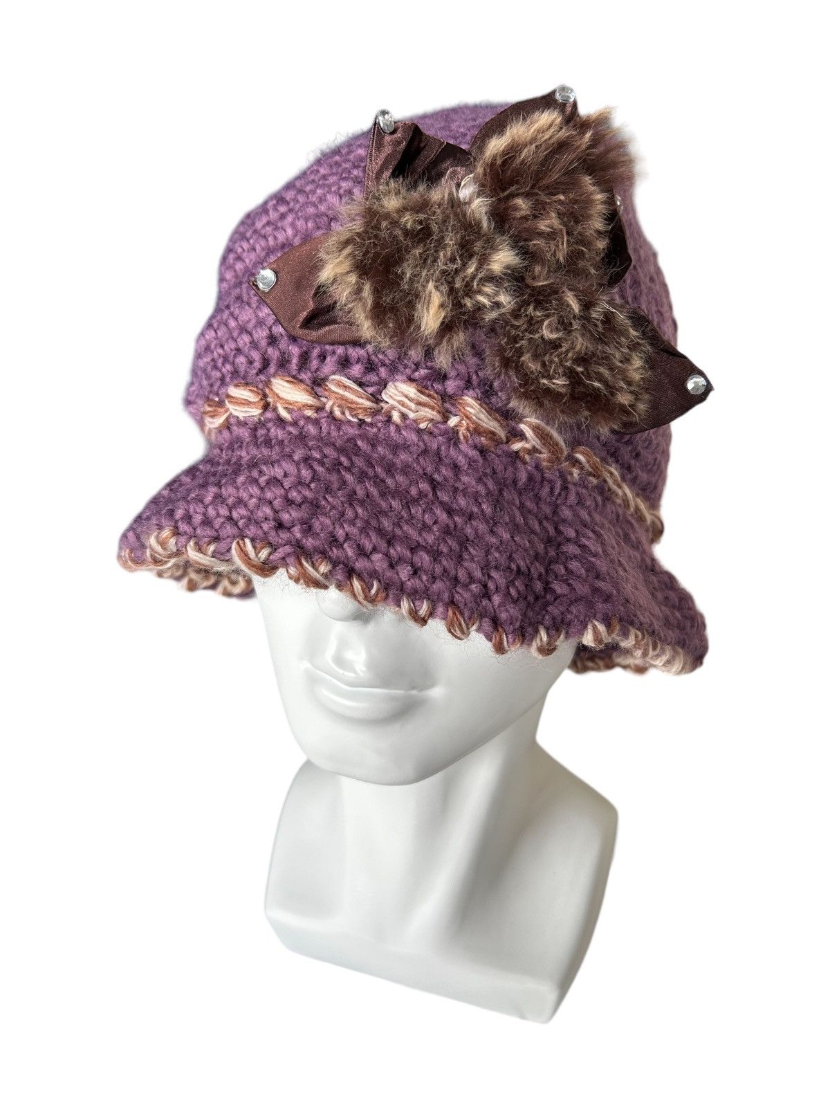 14th Addiction × Japanese Brand Crochet Knitted handmade Bucket Hats Size ONE SIZE - 1 Thumbnail