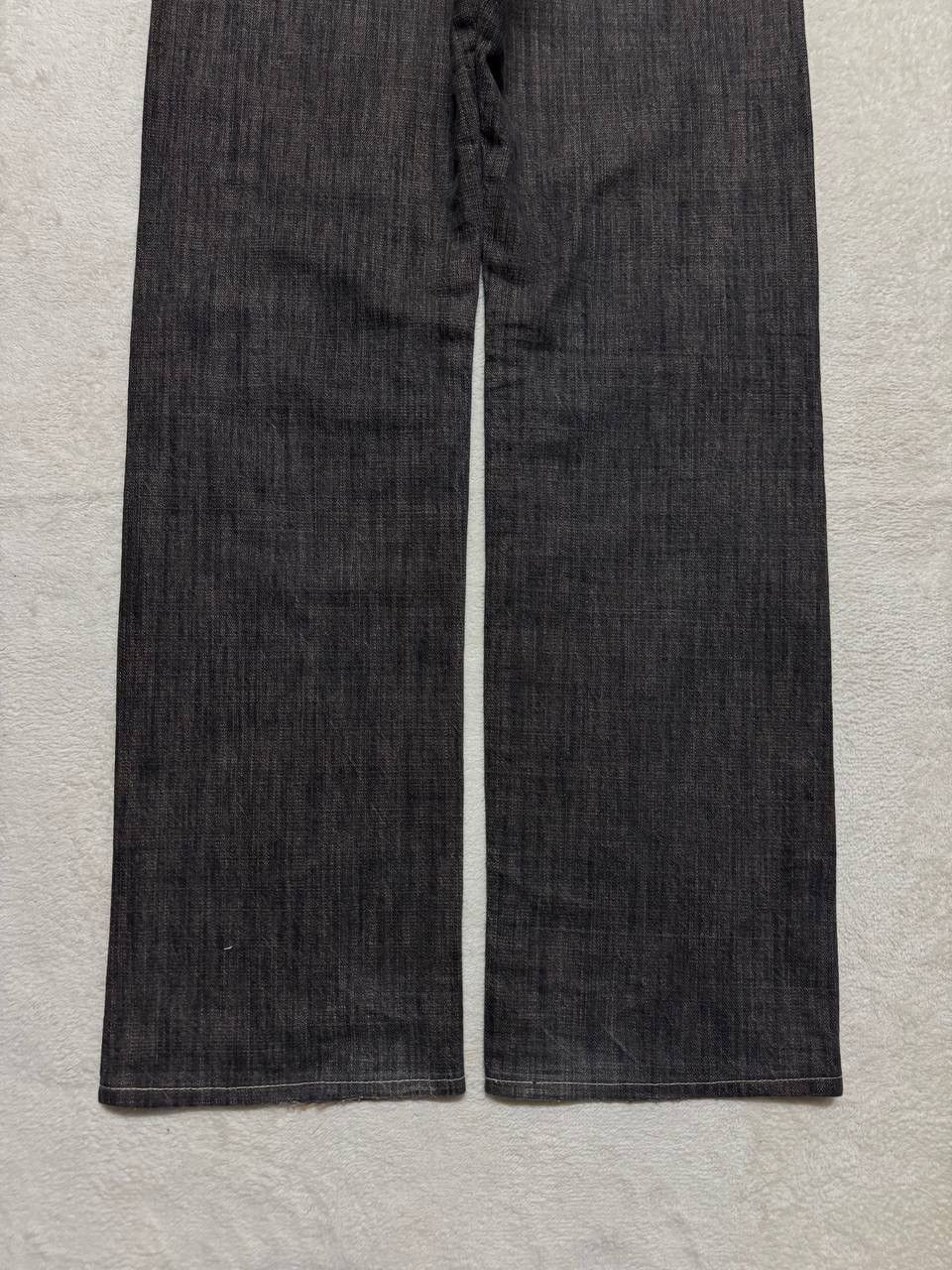 Japanese Brand INSANE 90s Japanese SICK Distressed Ripped Dark Mudwash Jean Size US 29 - 21 Thumbnail