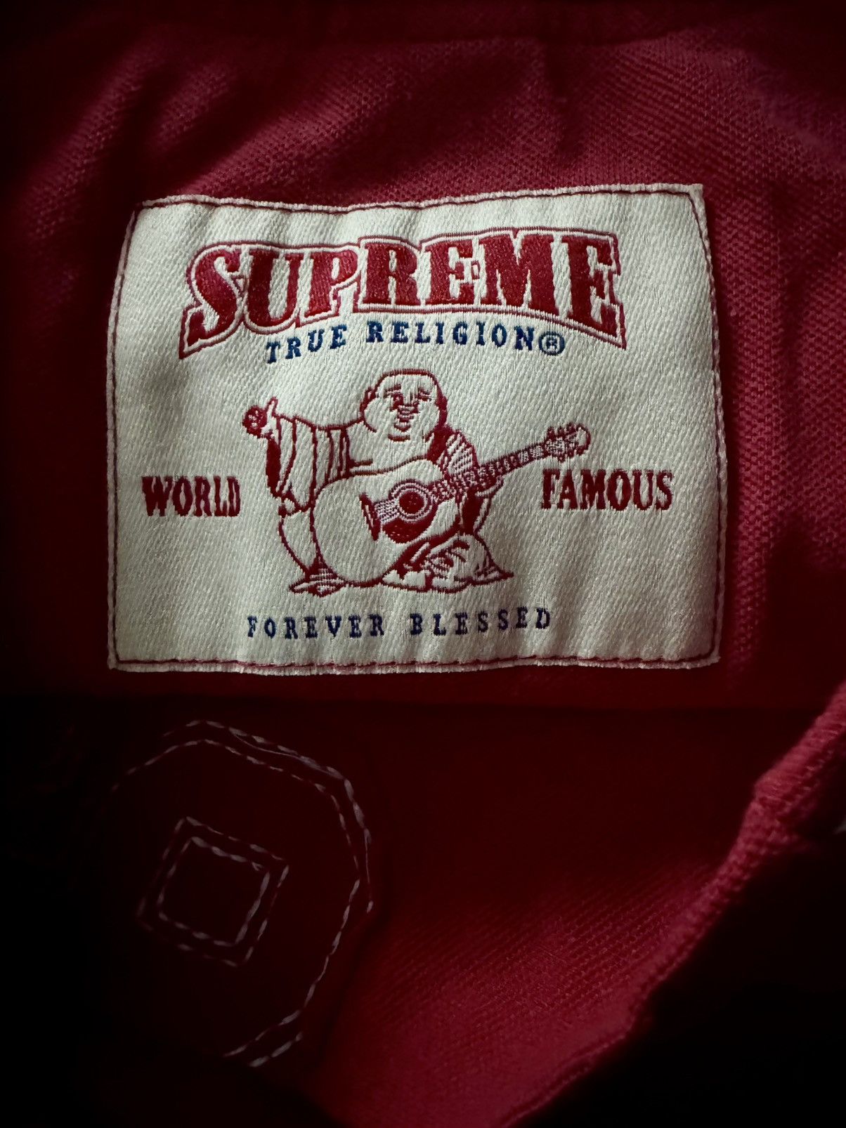 Supreme × True Religion Supreme X True Religon Red Washed Polo Size US M / EU 48-50 / 2 - 5 Thumbnail