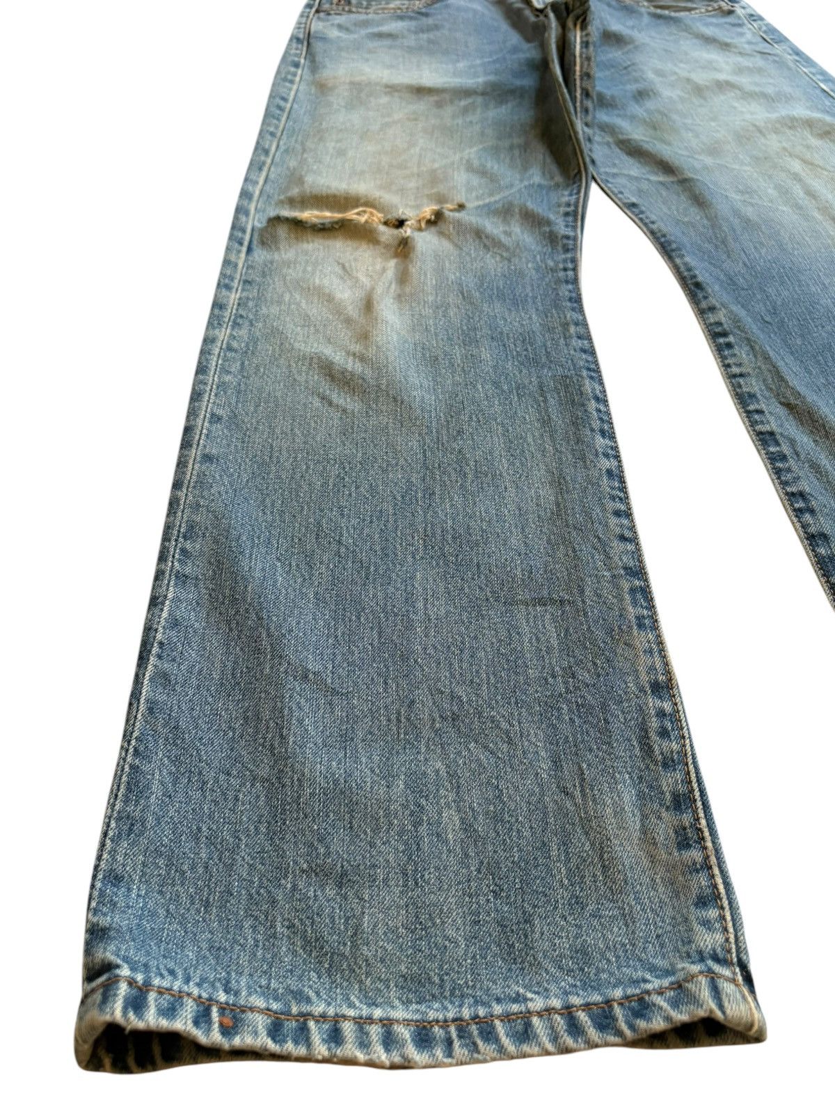 Levi's Vintage 90s Levis 501 Mud Wash Distressed Baggy Jeans Size US 34 / EU 50 - 6 Thumbnail