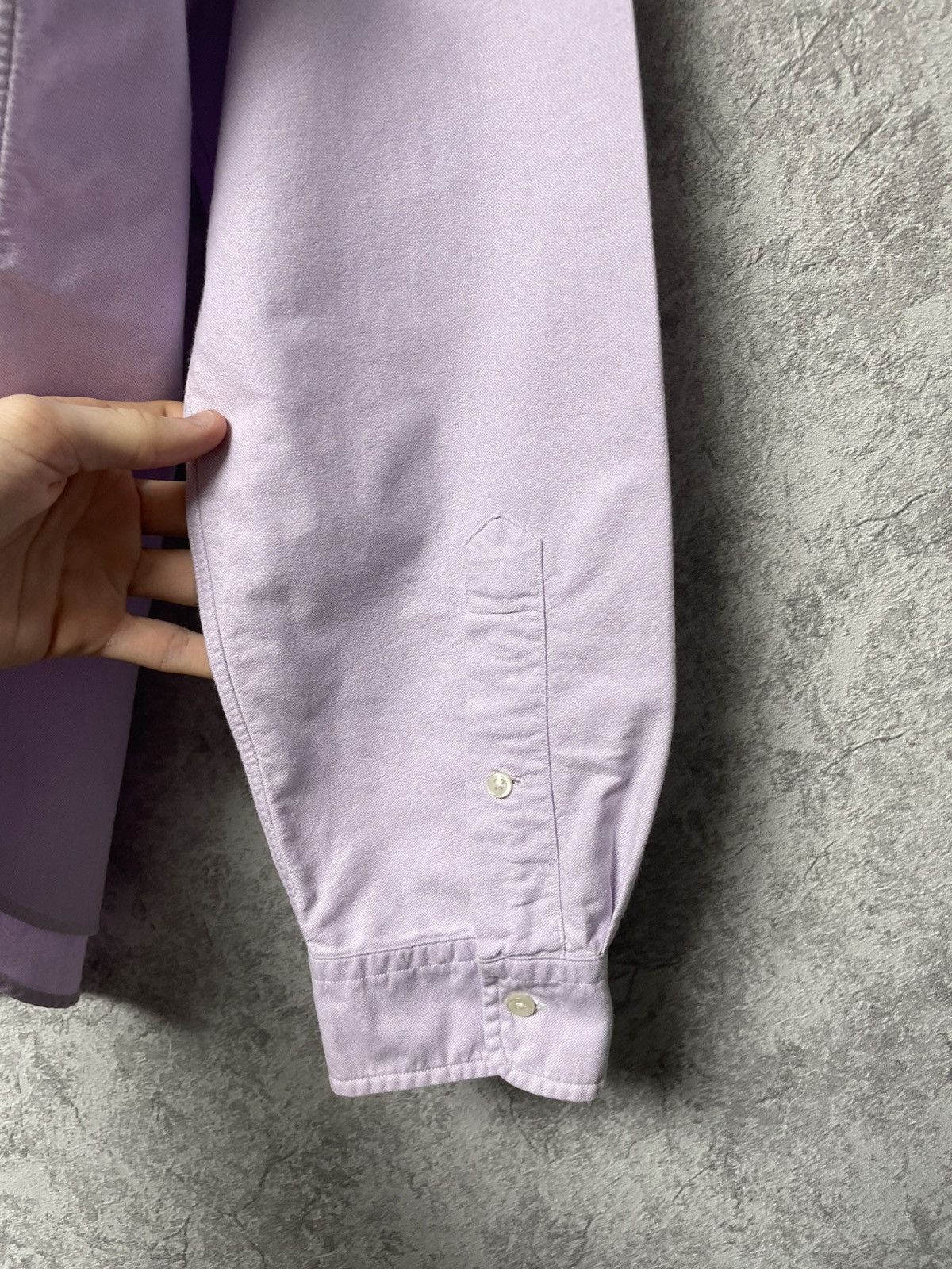 Ralph Lauren Vintage Ralph Lauren Purple Long Sleeve Heavy Classic Shirt Size US XL / EU 56 / 4 - 17 Thumbnail