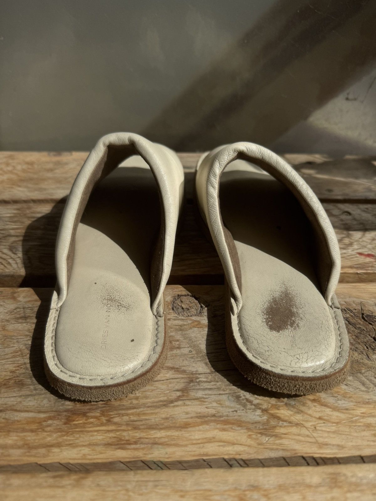 Dries Van Noten Off white slip on sandal Size US 11 / EU 44 - 3 Thumbnail