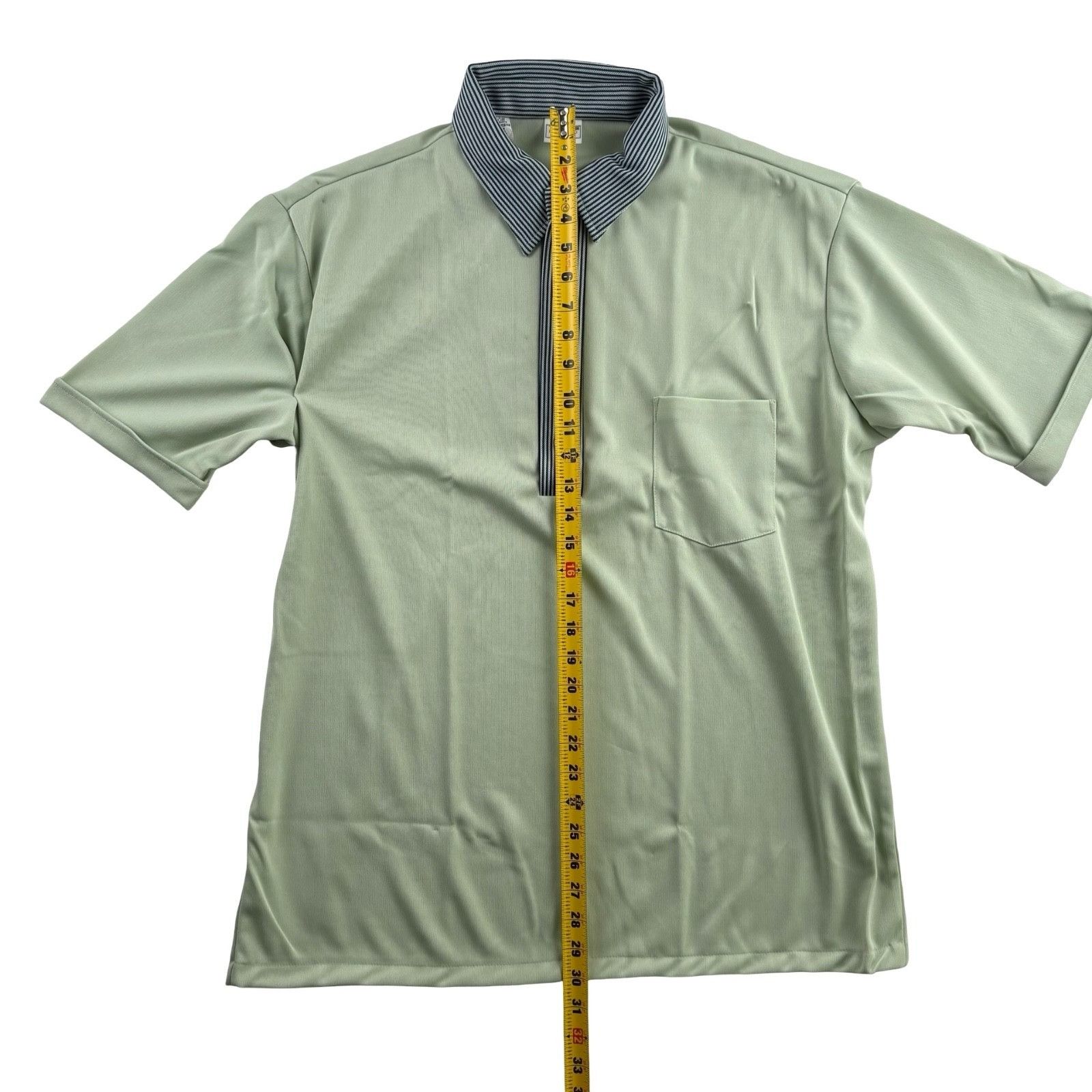 Haband VTG NEW Haband Men’s 1970’s S/S Collared Shirt Green • 2XL Size US XXL / EU 58 / 5 - 4 Thumbnail