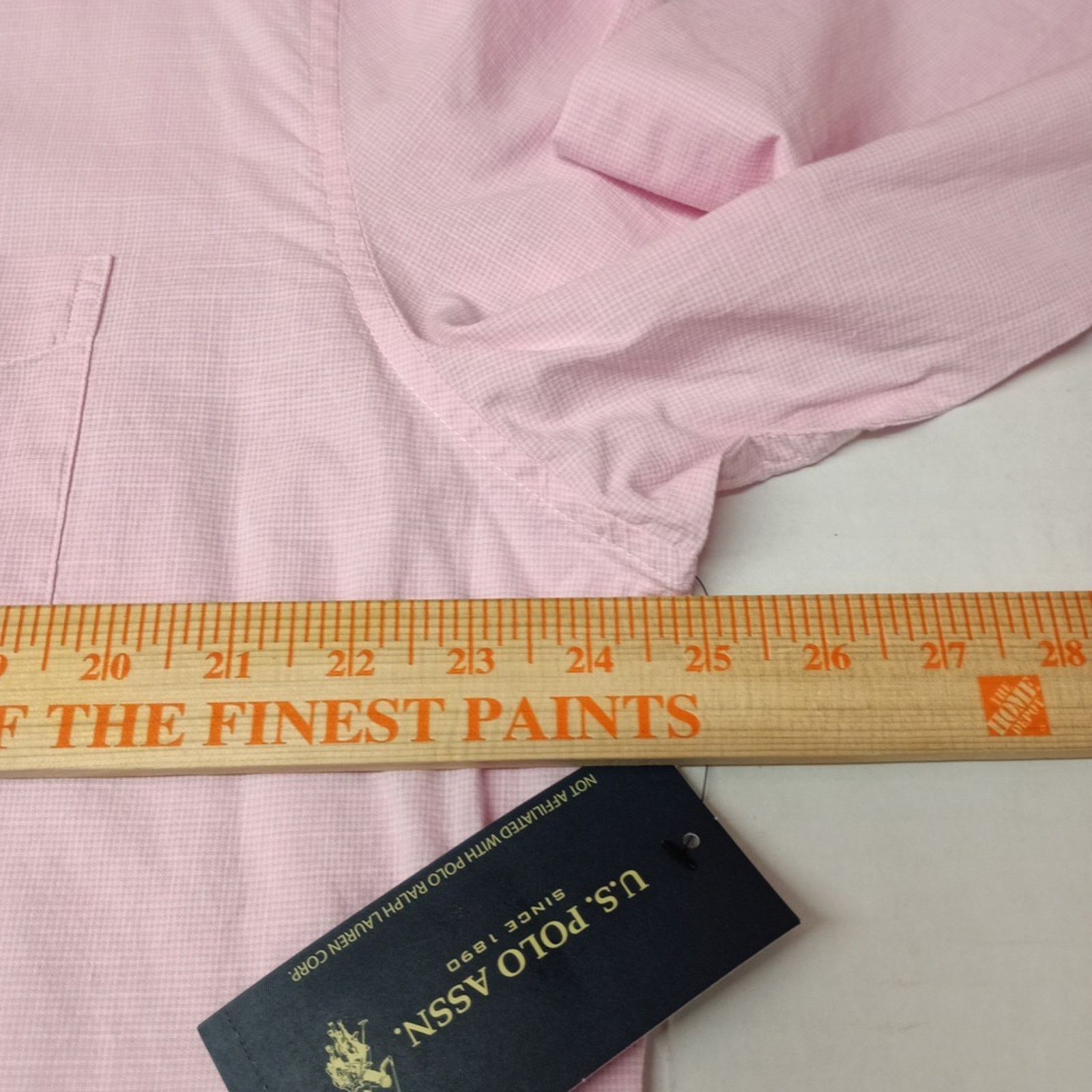 U.S. Polo Assn. U.S. Polo Assn. Button Woven Shirt Men's XL Pink Checkered Size US XL / EU 56 / 4 - 6 Thumbnail