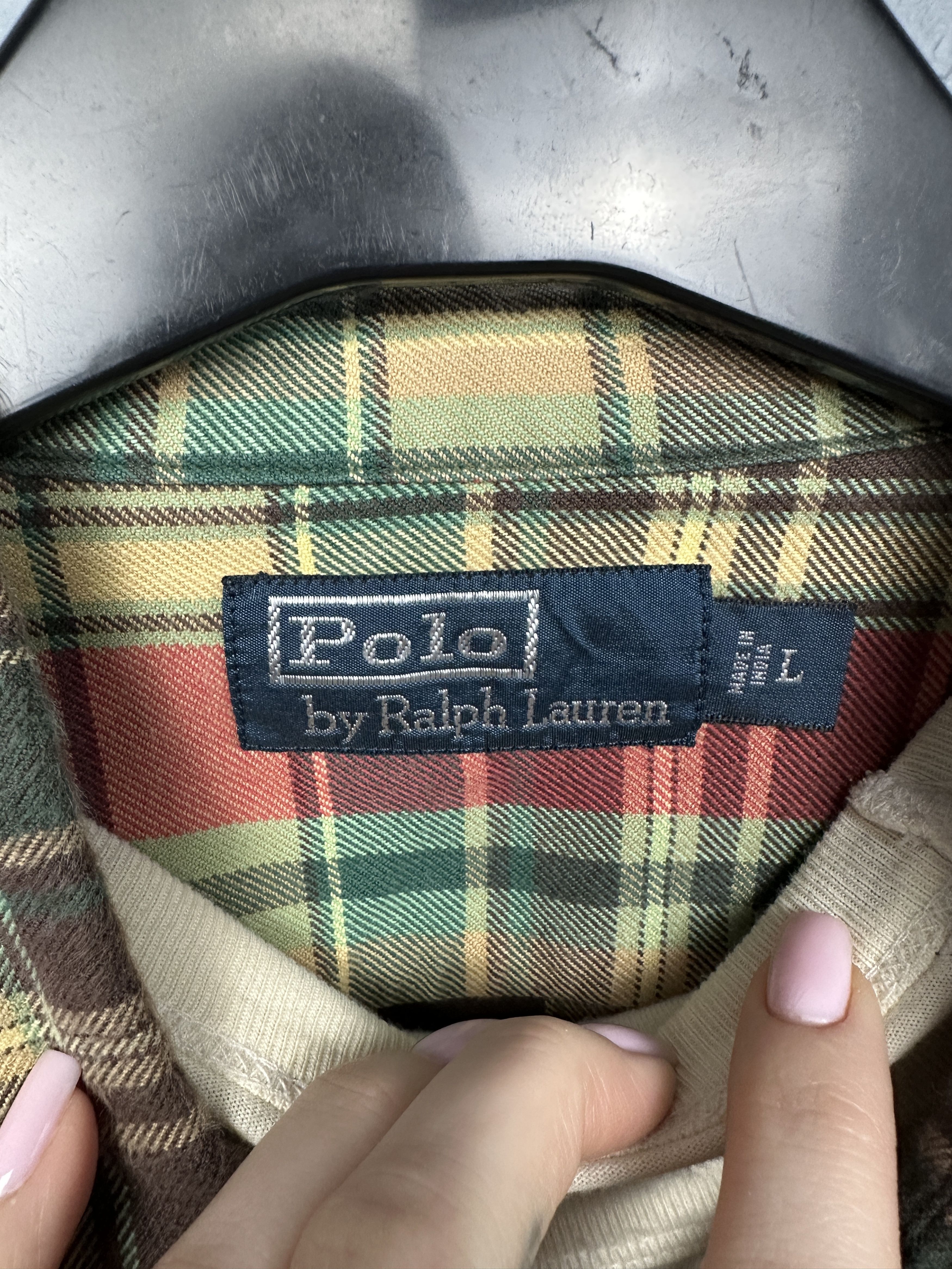 Polo Ralph Lauren Polo Ralph Lauren Vintage Mens Flannel Plaid Shirt Size US L / EU 52-54 / 3 - 3 Thumbnail