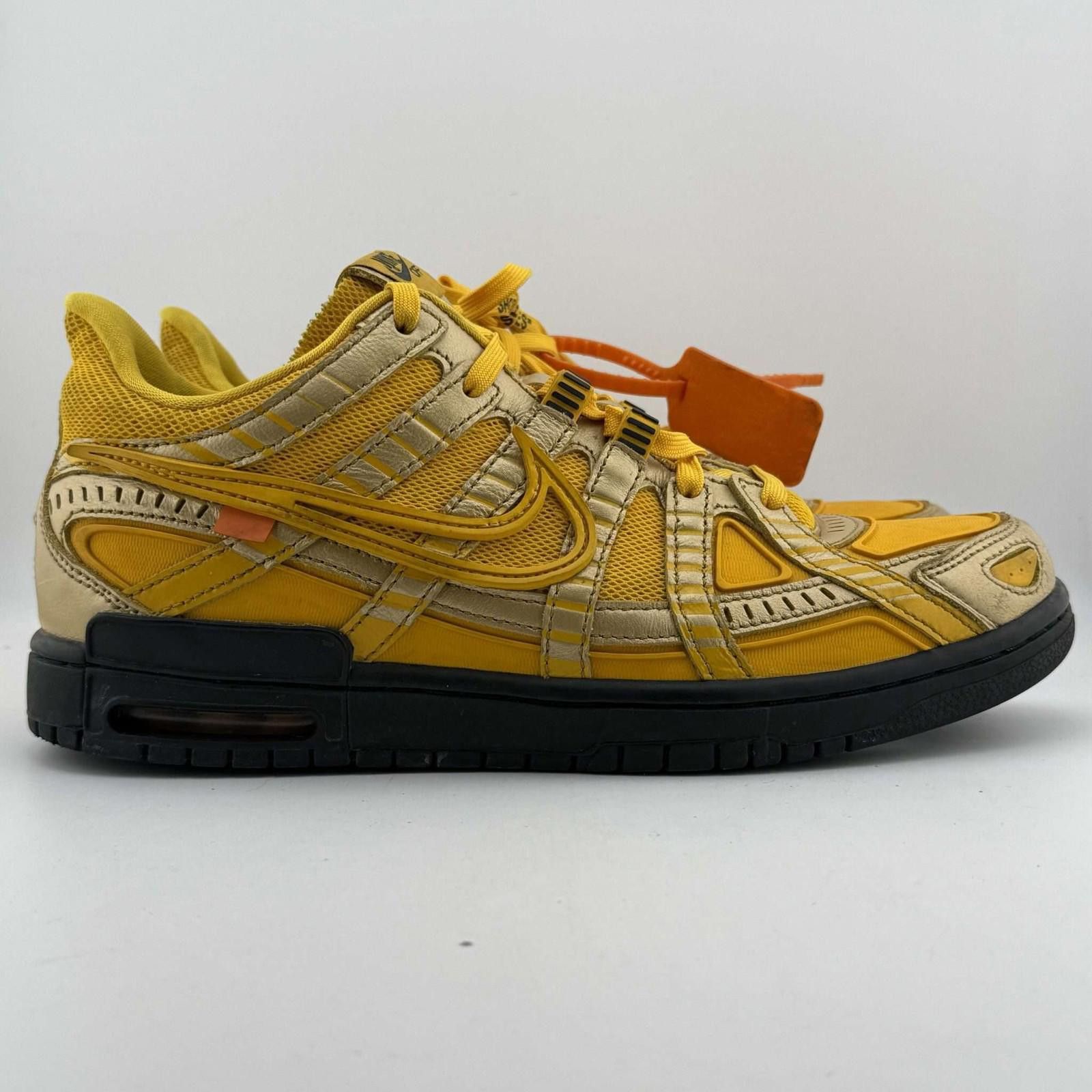 Nike Nike Air Rubber Dunk Off White University Gold Size US 9 / EU 42 - 4 Thumbnail