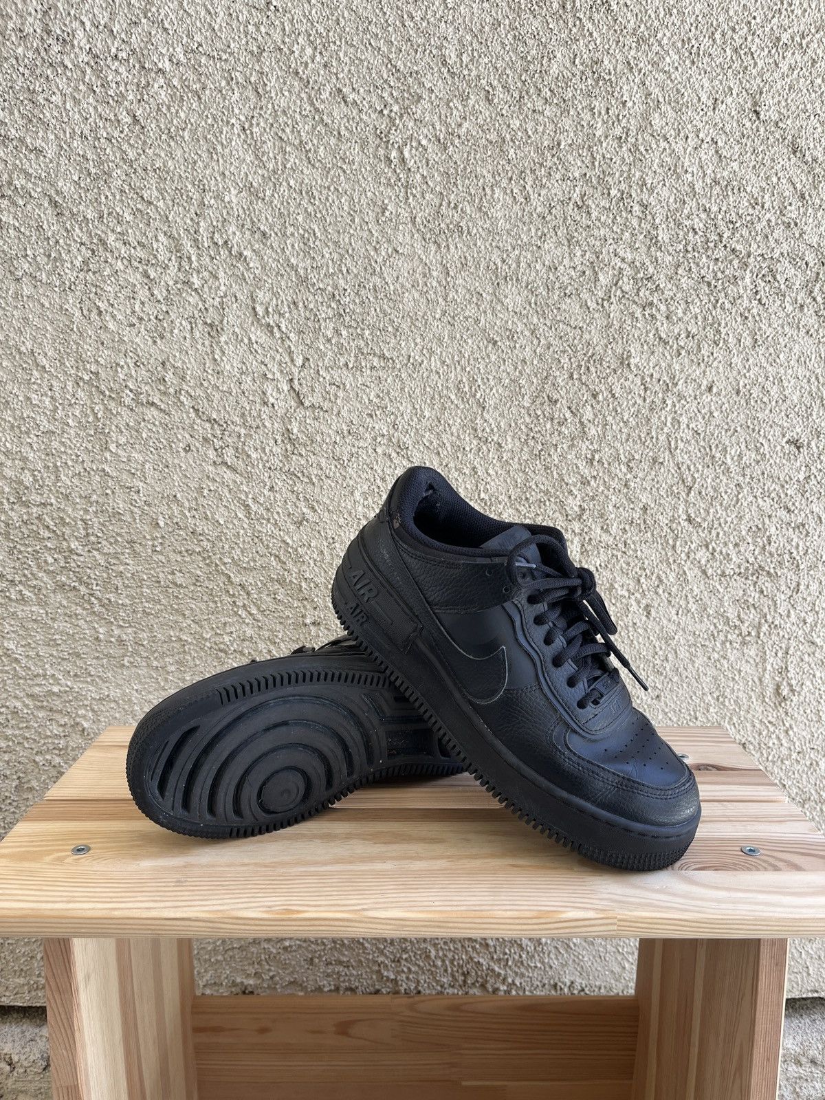 Nike Nike Air Force 1 Low Shadow Triple Black Women’s Size 8 Size US 8 / IT 38 - 10 Thumbnail