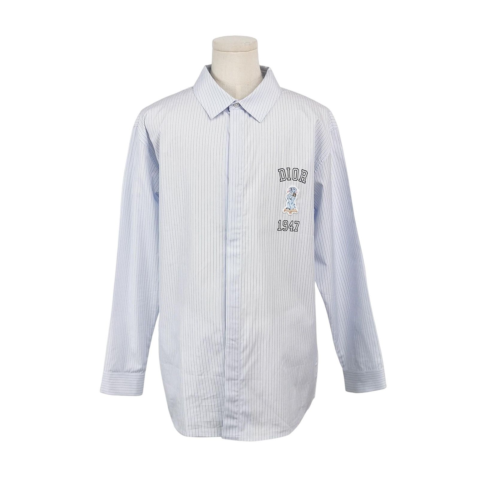 Dior Dior Striped 1947 Embroidered Shirt 13Y Size US XS / EU 42 / 0 - 1 Thumbnail