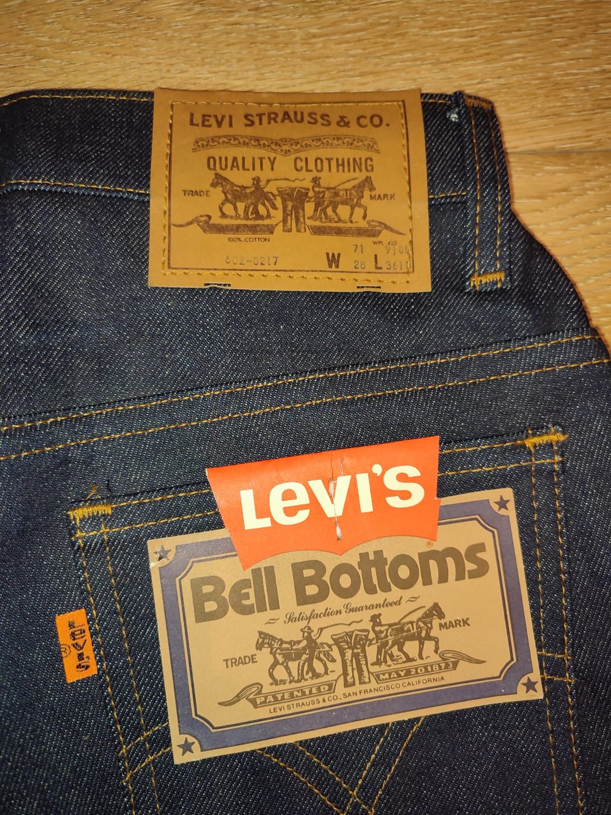 Levi's 🧵 Levi's Orange Tab 602-0217 W28 L36, Deadstock 05/1977 Size 28" / US 6 / IT 42 - 4 Thumbnail