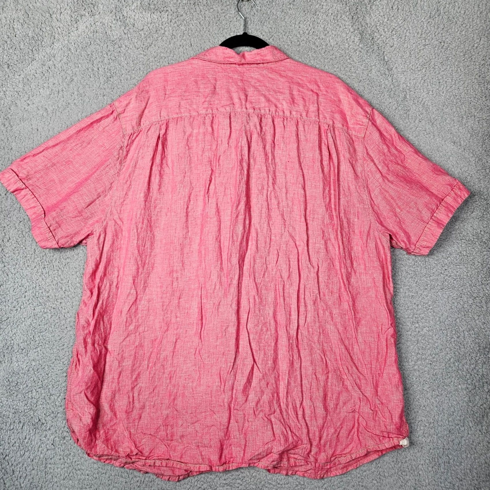 Tommy Bahama Tommy Bahama Shirt Mens Button-Up Linen Pink 2XL Relaxed Casual Beach Hawaiian Long Sleeve Button-Down Size US XXL / EU 58 / 5 - 6 Thumbnail
