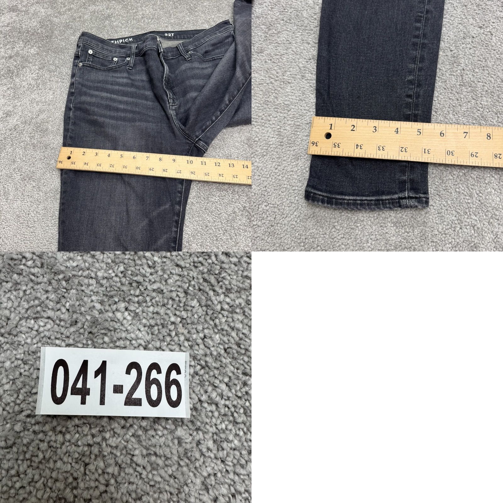 J.Crew J.Crew Jeans 9" Toothpick Skinny Denim Women 32 Tall Black Dark Wash Stretch Size 24" / US 00 / IT 34 - 10 Thumbnail