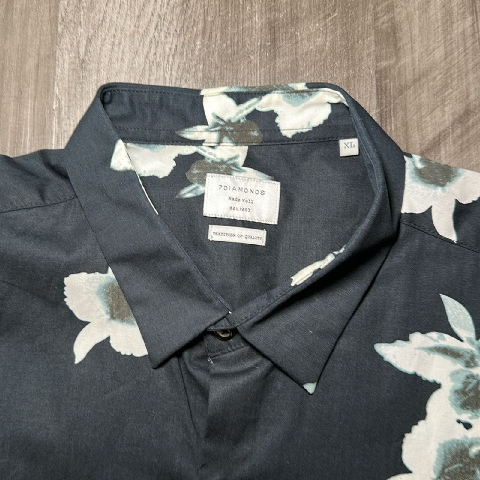 7Diamonds 7 Diamonds My Wish Floral Short Sleeve Button Down - XL Size US XL / EU 56 / 4 - 5 Thumbnail