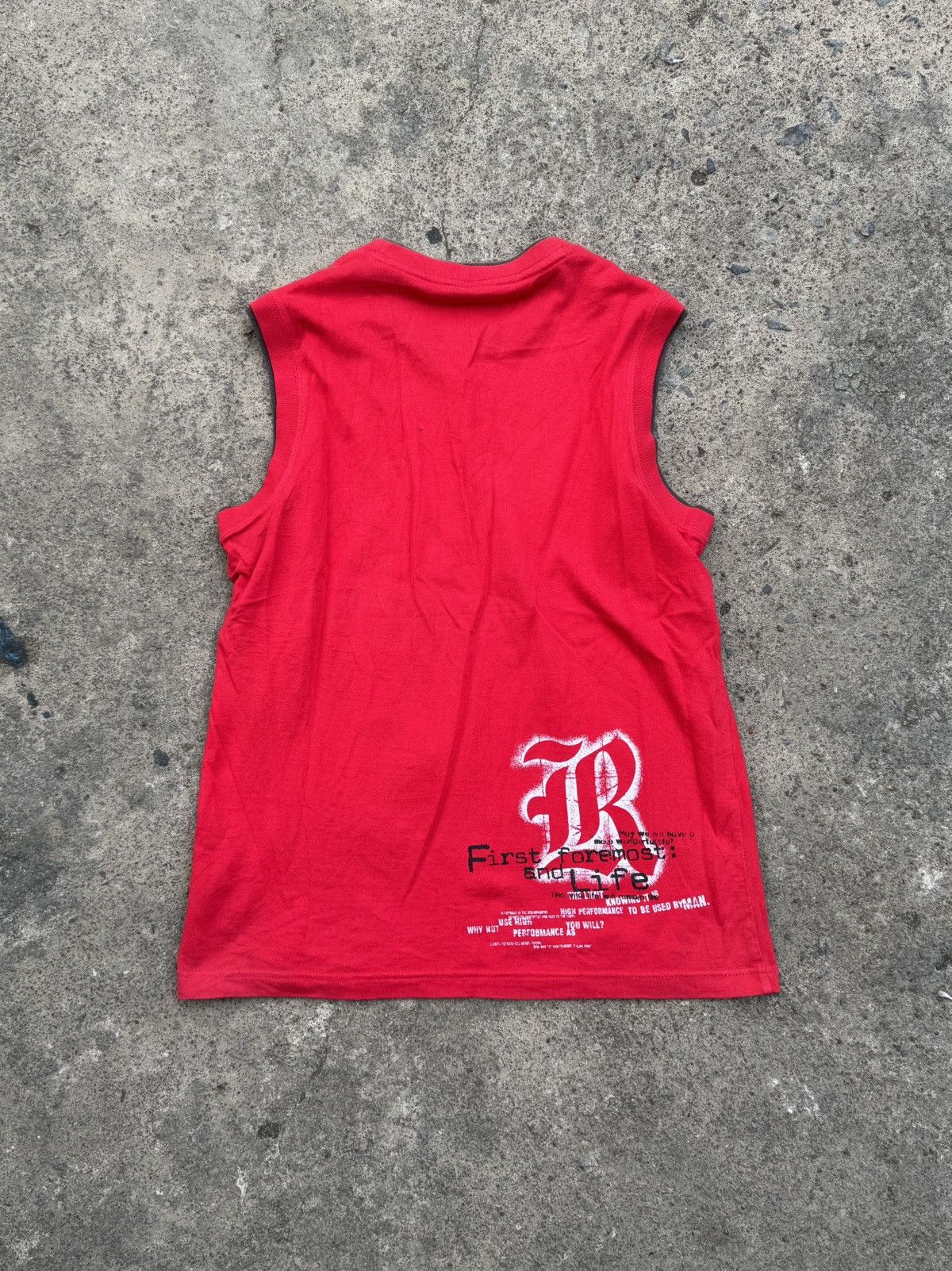 In The Attic 2000s Tanktop Poem Bossy Hill Japanese Size US L / EU 52-54 / 3 - 2 Thumbnail