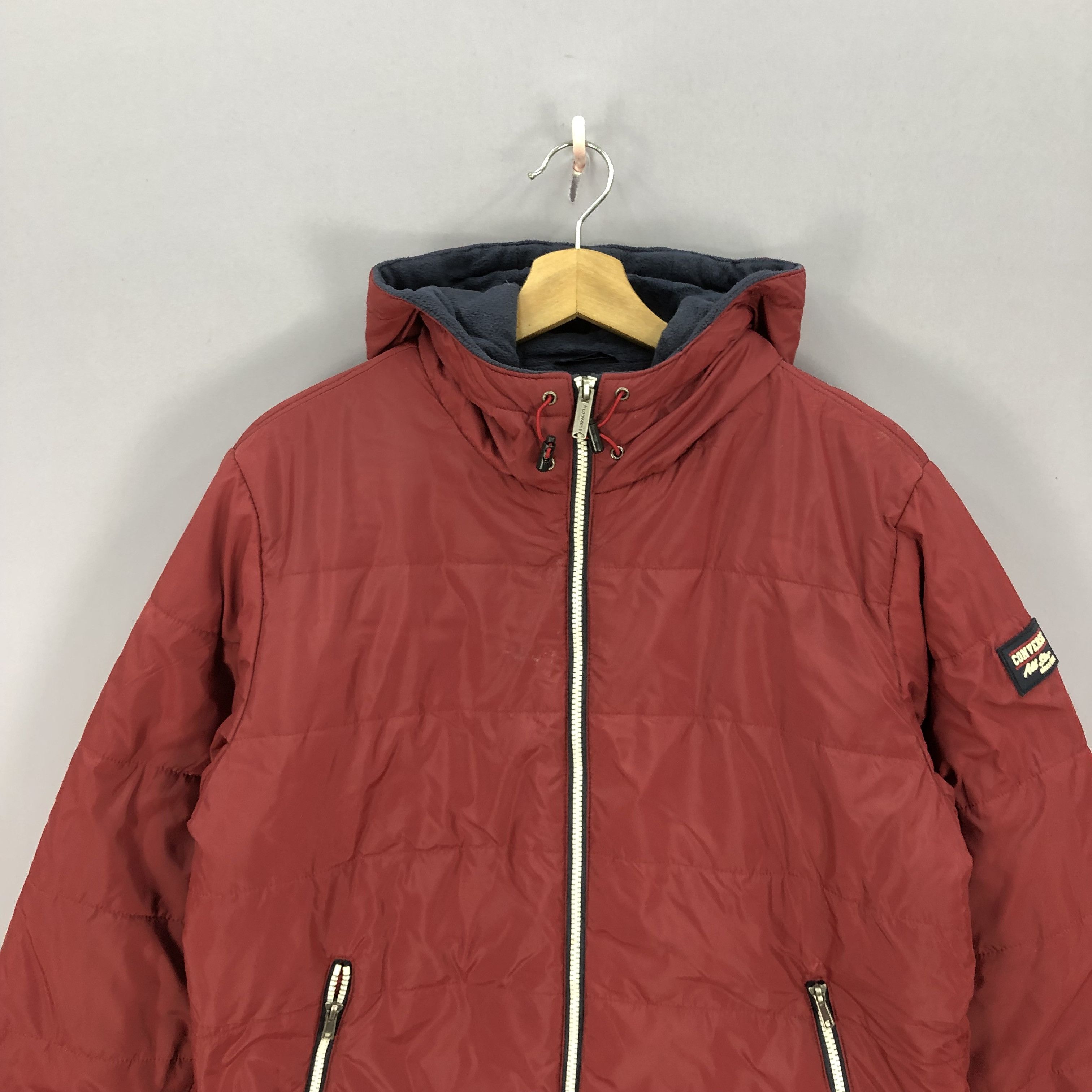Converse × Vintage Vintage Converse Hoodie Windbreaker Fleece Jacket Size US M / EU 48-50 / 2 - 4 Thumbnail