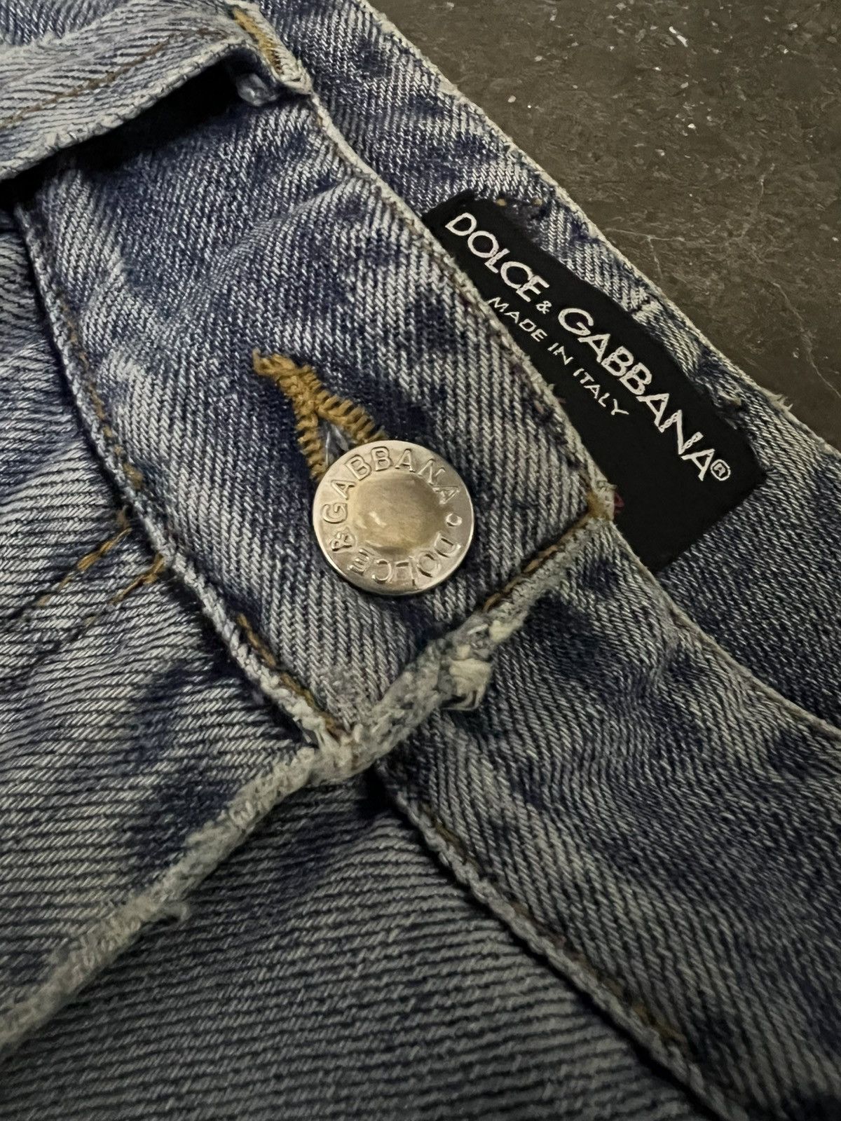 Dolce & Gabbana 💥Dolce & Gabbana Vintage Distress Y2K Jean Size 29" - 12 Thumbnail
