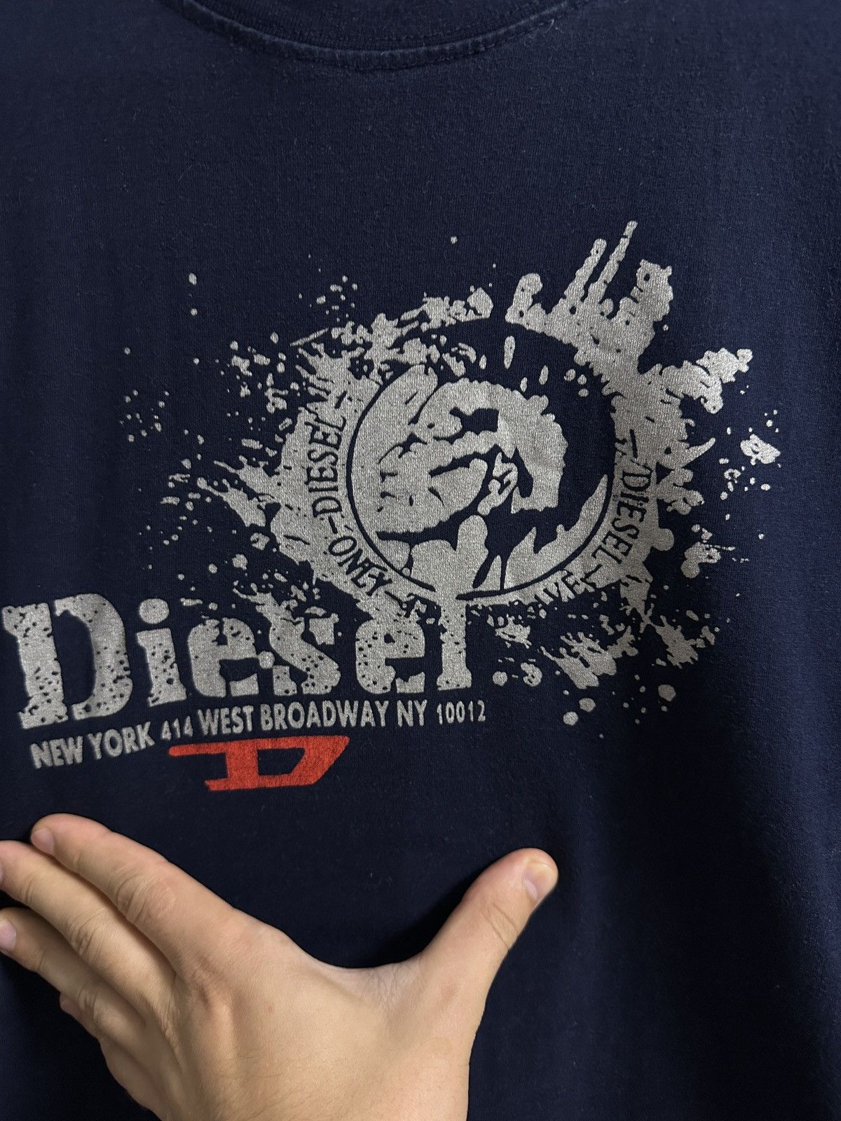 Diesel Rare Vintage T-Shirt Diesel New York Y2K style Size US L / EU 52-54 / 3 - 2 Thumbnail