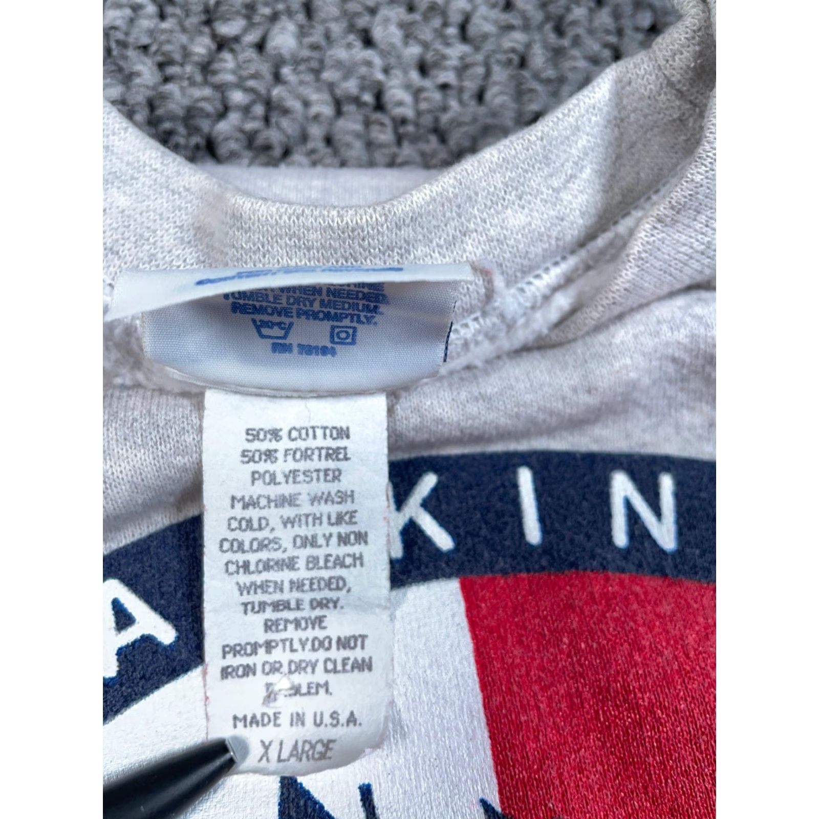 Vintage VTG Santee Sweatshirt Adult XL Heather Gray Mackinac Island Print 90s City Nature Nautical Retro Graphic Print Michigan Made in USA Size US XL / EU 56 / 4 - 4 Thumbnail