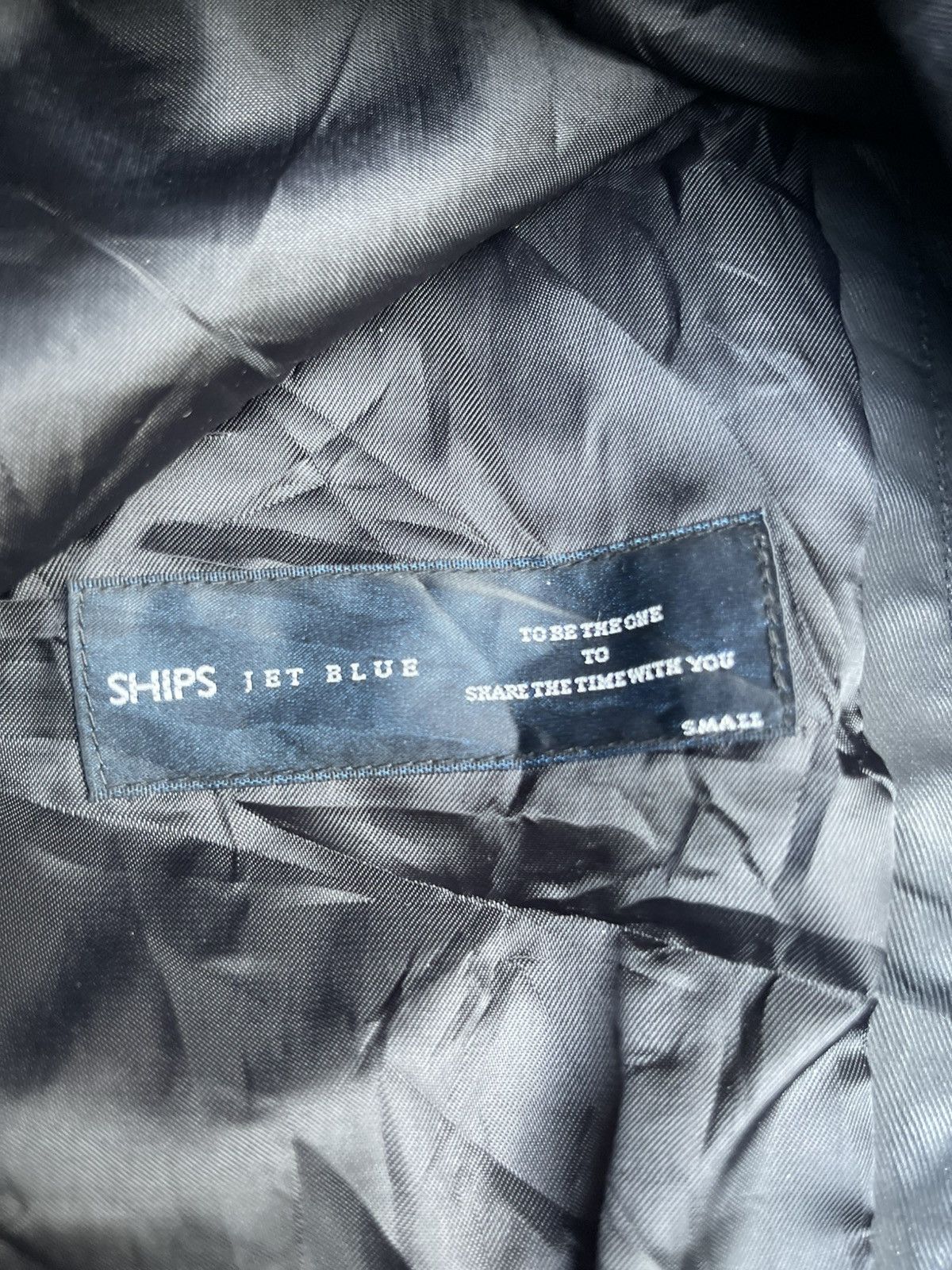 Japanese Brand × SHIPS × Ships Jet Blue SHIPS Jet Blue Leather Biker Jacket – Zip Cuffs & Epaulettes Size US S / EU 44-46 / 1 - 3 Thumbnail