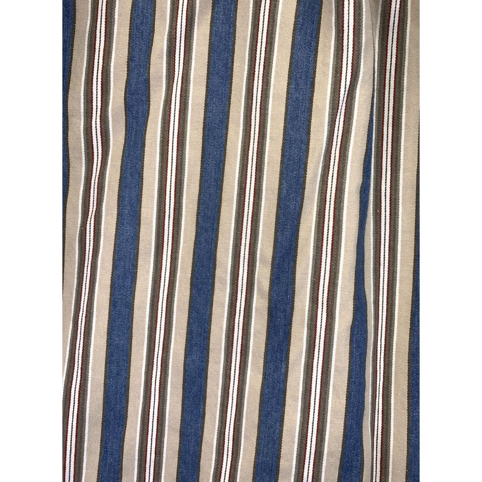Gotcha VINTAGE 1990s Gotcha Covered Unisex Adult Striped Canvas Button Front Shirt-8860 Size US S / EU 44-46 / 1 - 6 Thumbnail
