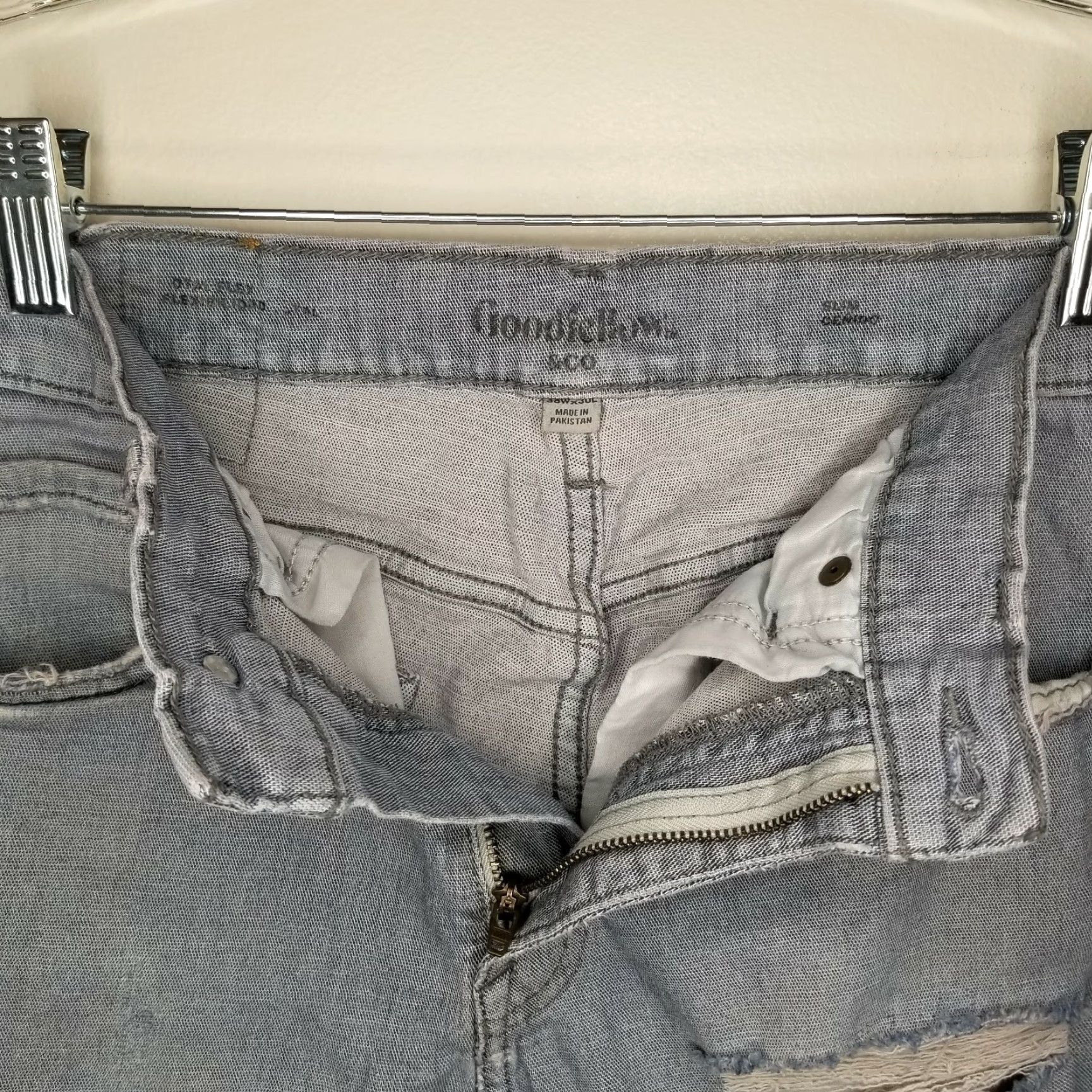 Vintage Goodfellow Jeans Men Blue 30x30 Ink Stain Ripped Straight 30 In Regular Size Size US 30 / EU 46 - 3 Thumbnail