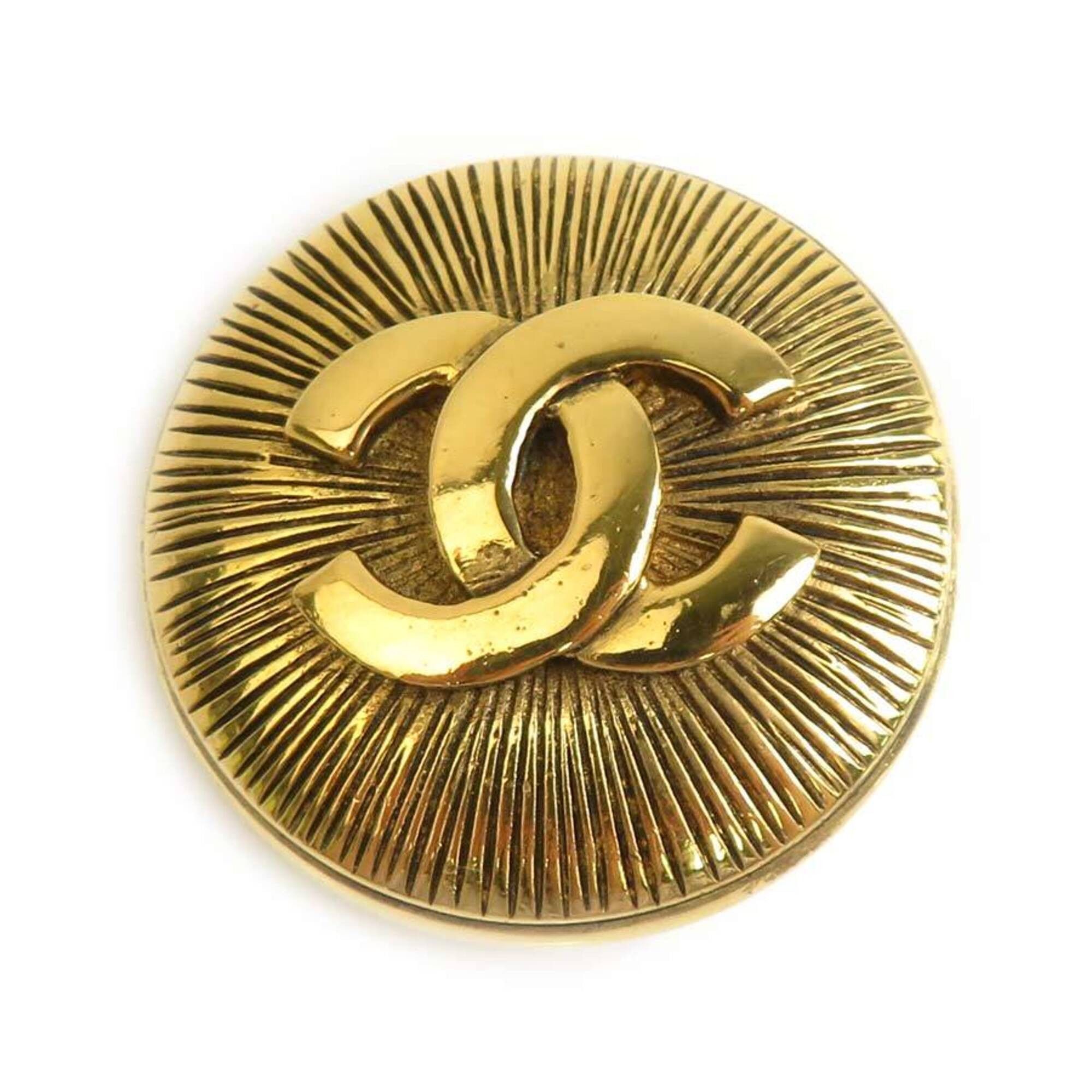 Chanel Chanel brooch, Coco Mark, metal, gold, women's, free shipping, e61787i Size ONE SIZE - 1 Thumbnail