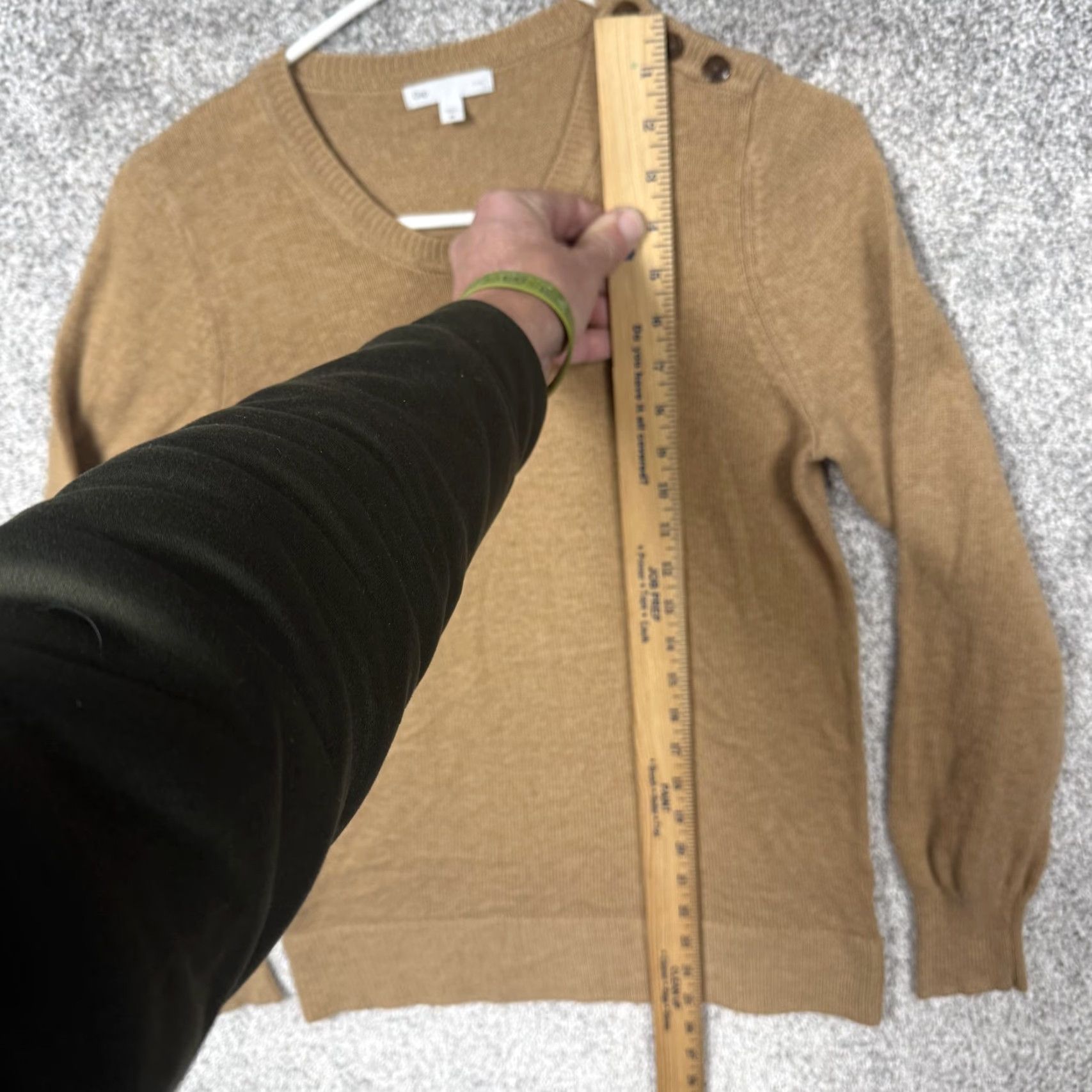 Gap Gap Luxe Sweater Women M Tan Angora Blend Knit Minimalist Preppy 90s Old Money Layering Casual Size M / US 6-8 / IT 42-44 - 2 Thumbnail