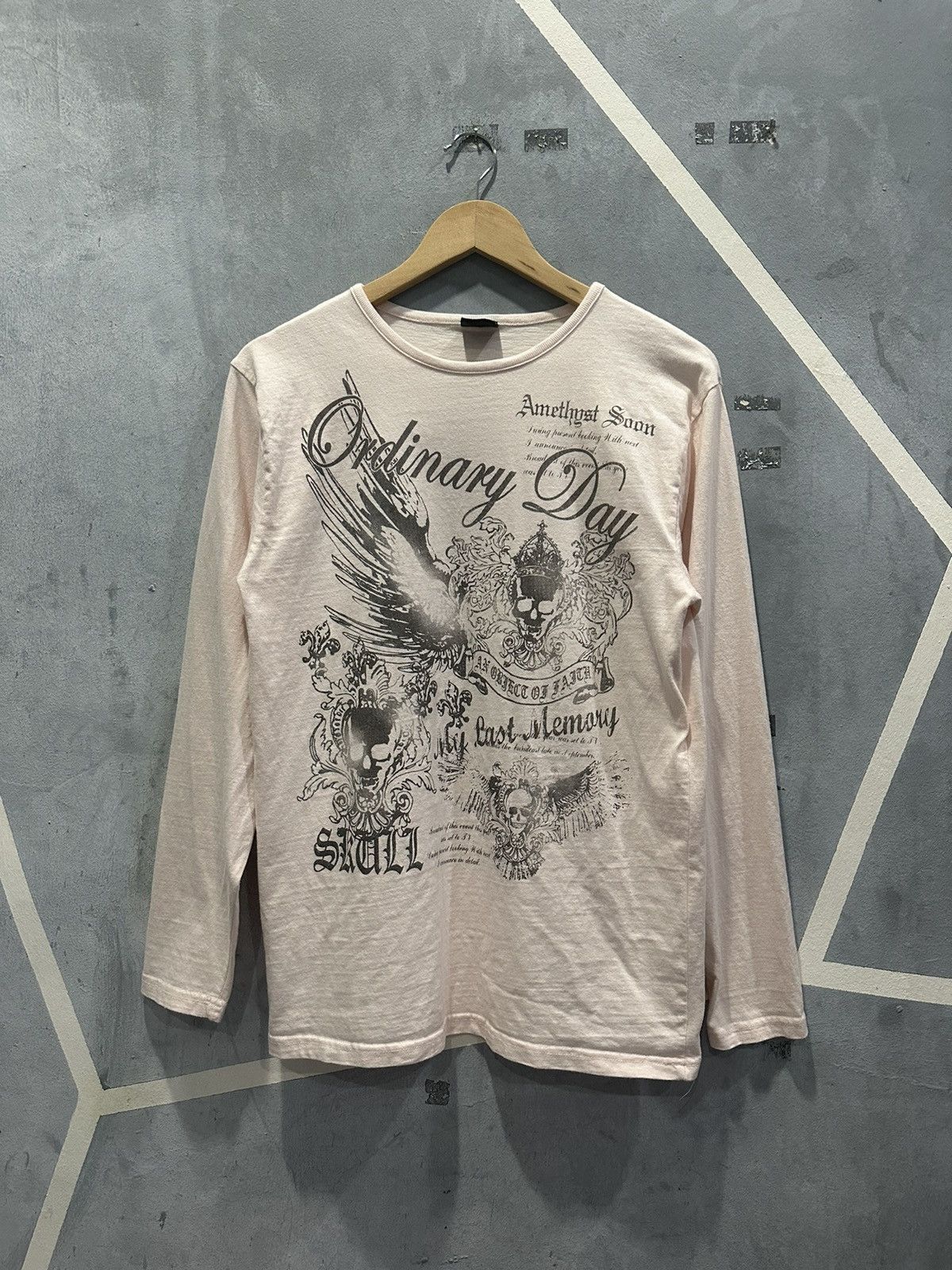 Vintage Y2K Japanese Beaumere Gothic Poem Punk T-shirt Size M / US 6-8 / IT 42-44 - 1 Thumbnail