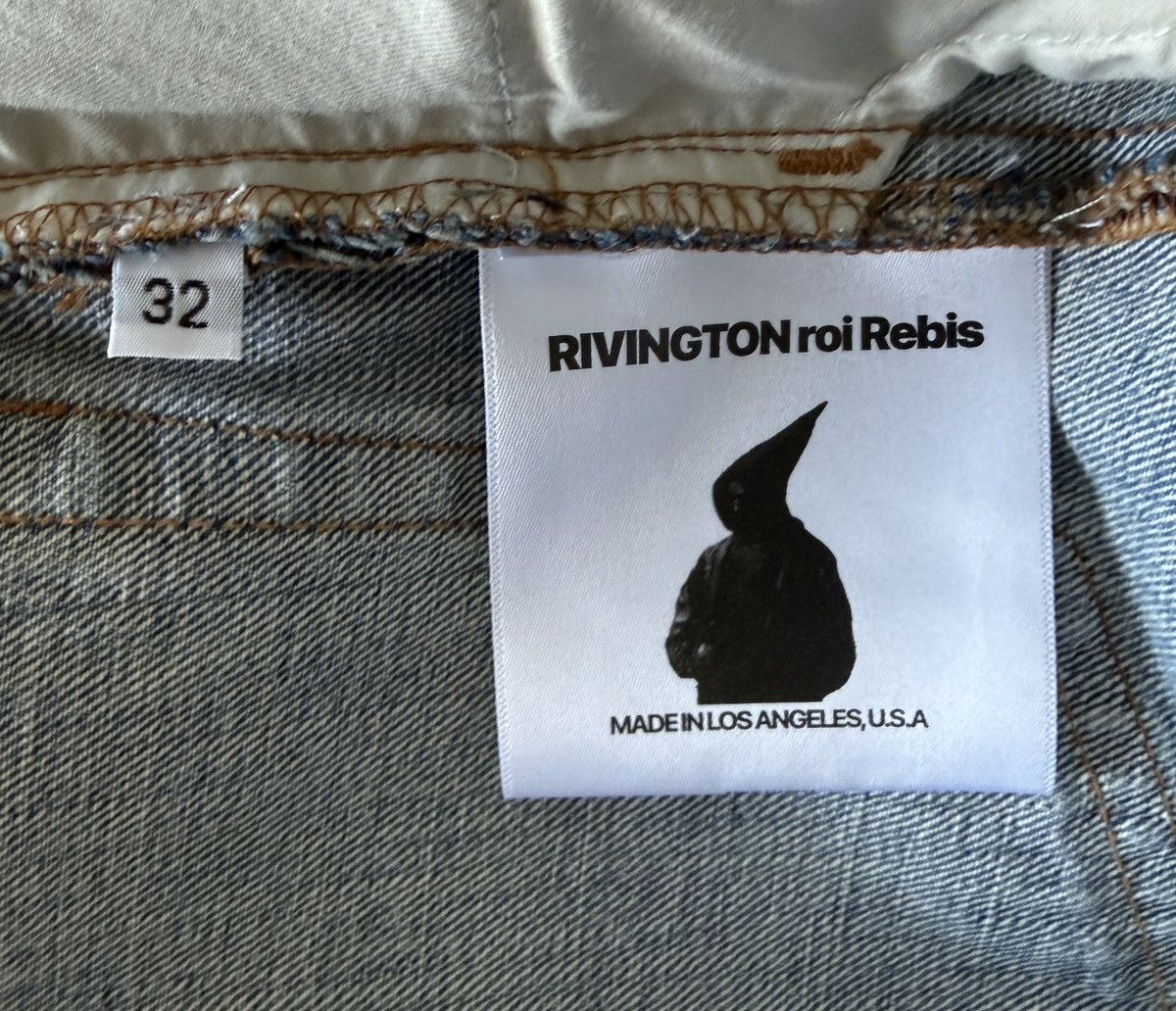 Fear of God × RRR-123 RRR123 x FEAR OF GOD sz 32 Inri He Rose Straight Denim Jeans Size US 32 / EU 48 - 6 Thumbnail