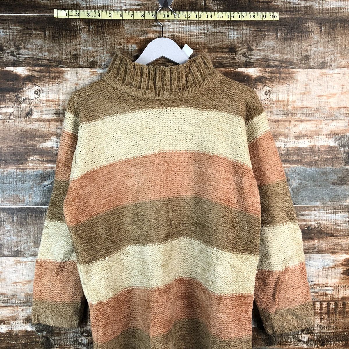 Homespun Knitwear Grandpas Present Brown Stripe Knitwear #A2500 Size US M / EU 48-50 / 2 - 2 Thumbnail