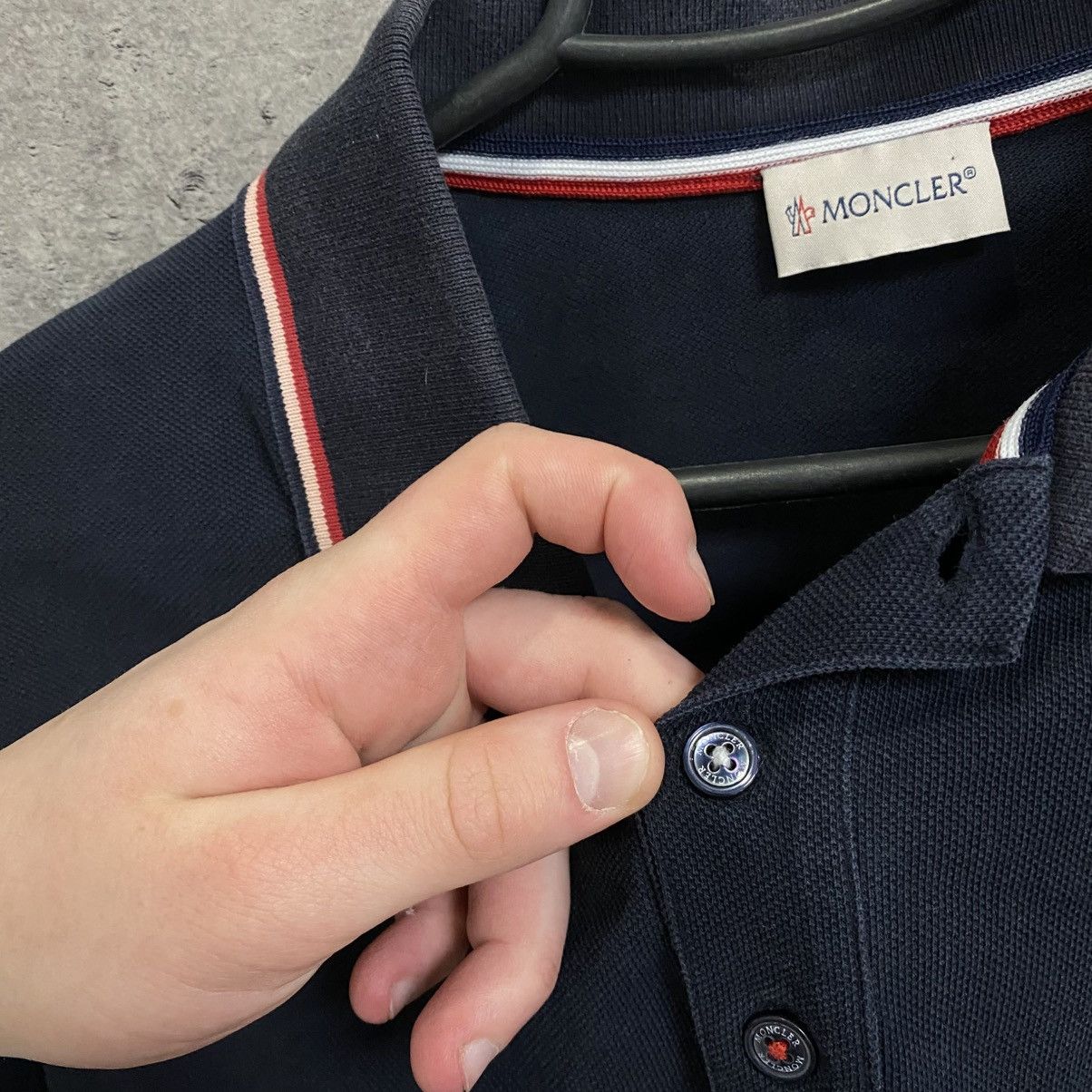 Moncler Moncler Polo Long Sleeve Luxury Size US XL / EU 56 / 4 - 7 Thumbnail
