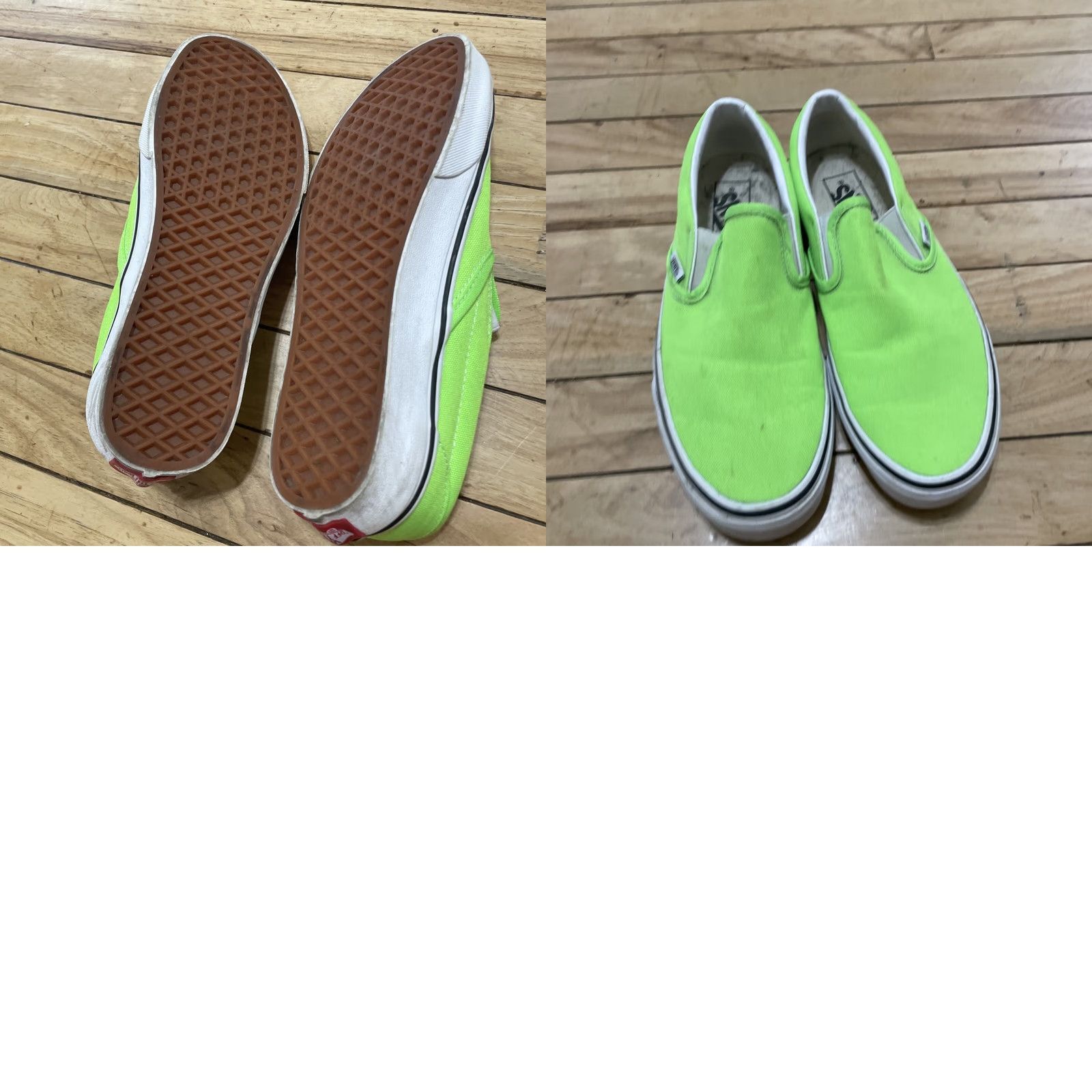 Vans VANS Slip On Shoes Men 7 Lime Green Low Top Sneakers Surf Skate Party Casual Beach Size US M / EU 48-50 / 2 - 10 Thumbnail
