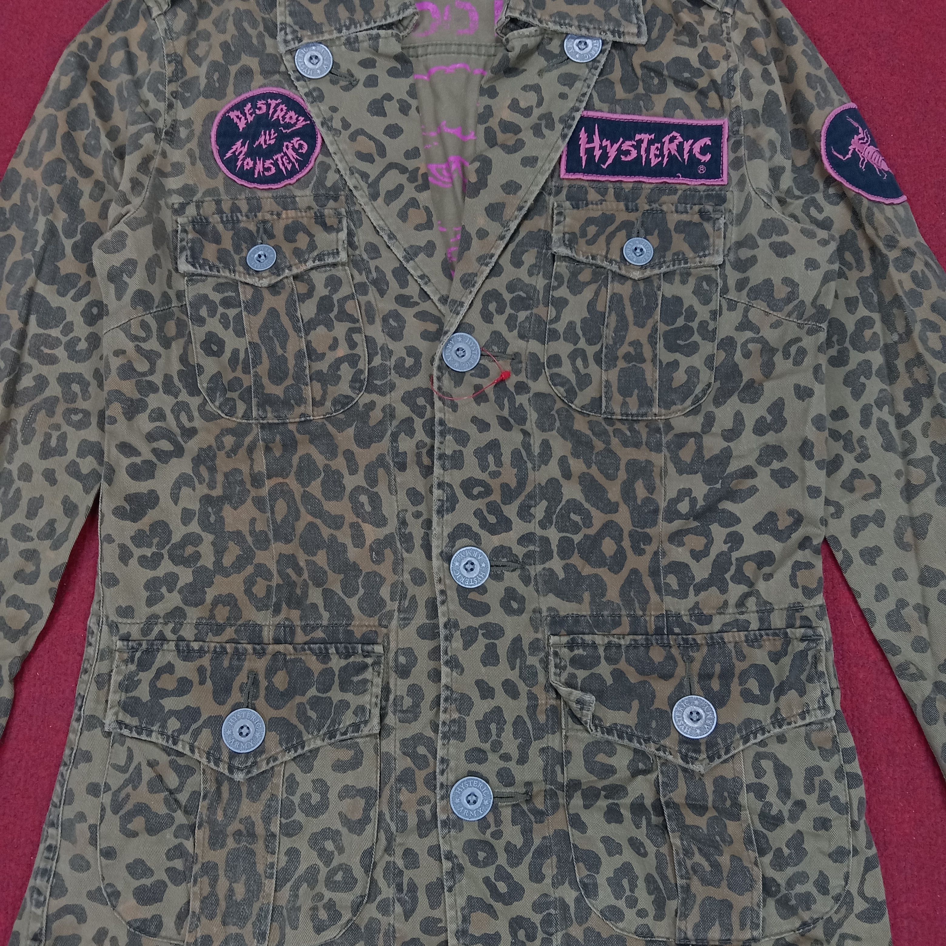Hysteric Glamour × Japanese Brand × Vintage Hysteric Glamour Rock Punk Rare Camo Design Style Jacket Size XS / US 0-2 / IT 36-38 - 2 Thumbnail