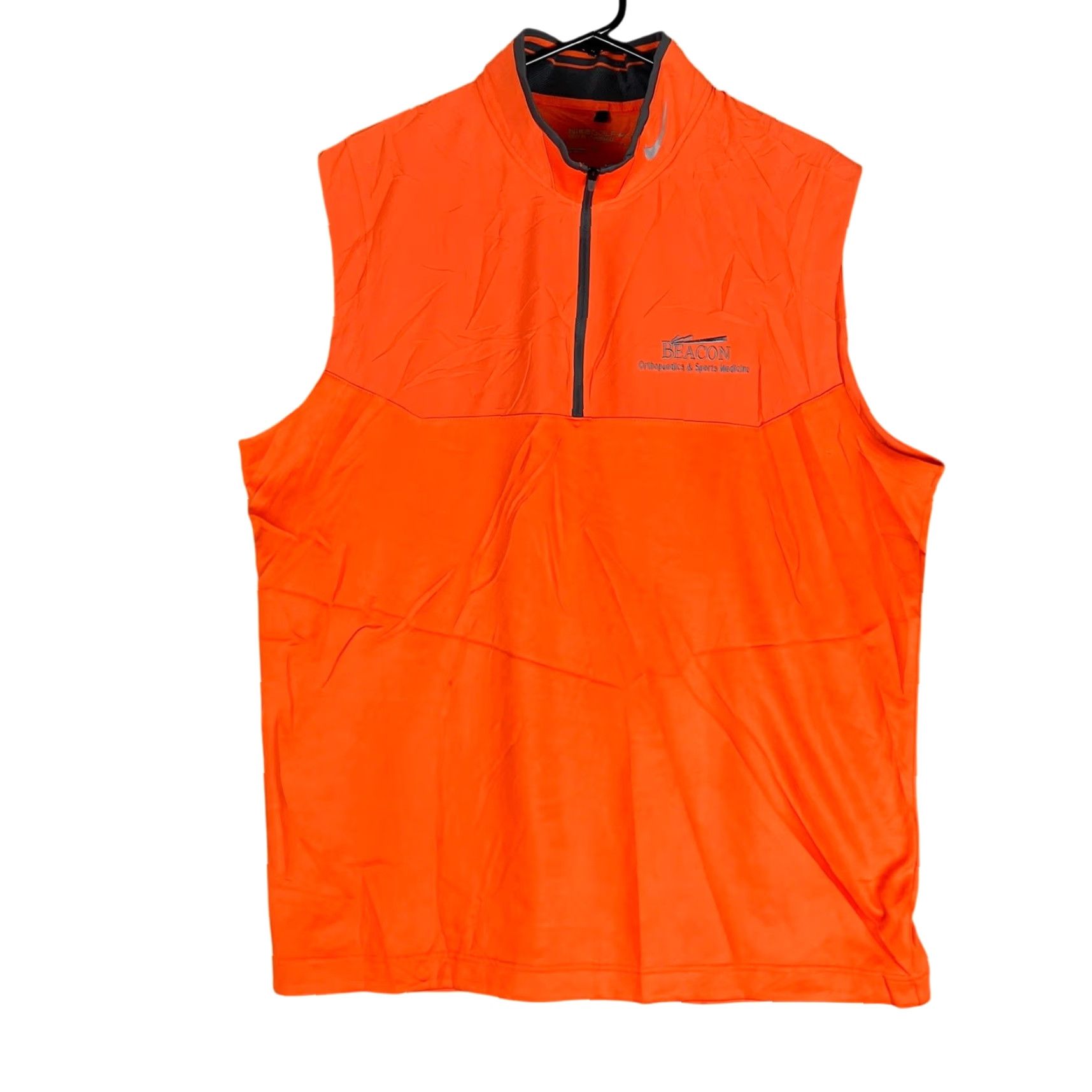 Nike Nike Golf Vest Mens Orange Beacon Dry Fit Tour Performance XL Stretch Sleeveless Polo? Size US XL / EU 56 / 4 - 2 Thumbnail