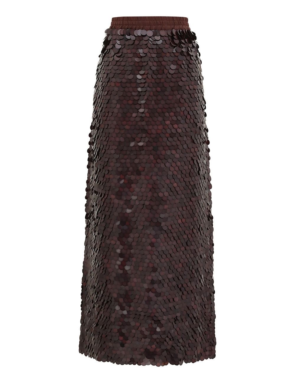 Zimmermann oc11z0925 Eden Sequin Maxi Skirt in Burgundy Size 30" / US 8 / IT 44 - 1 Thumbnail